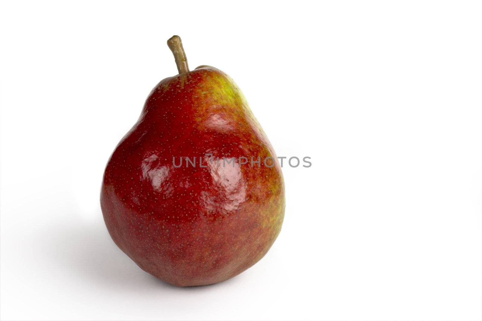 Picture of a healthy pear isolated on white