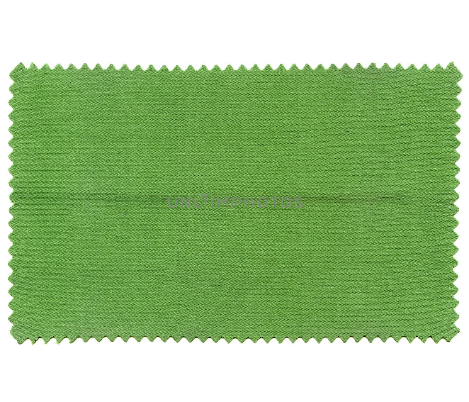 A fabric sample isolated over white background