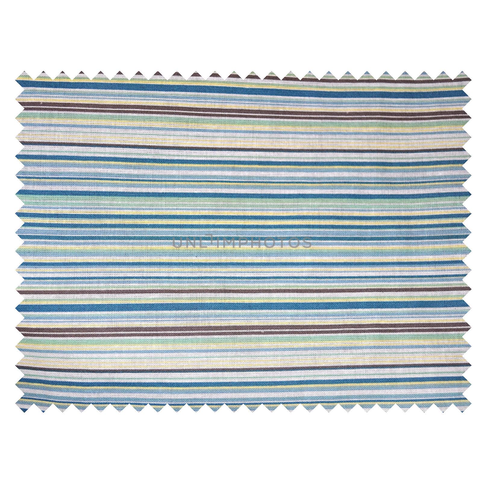 A fabric sample isolated over white background