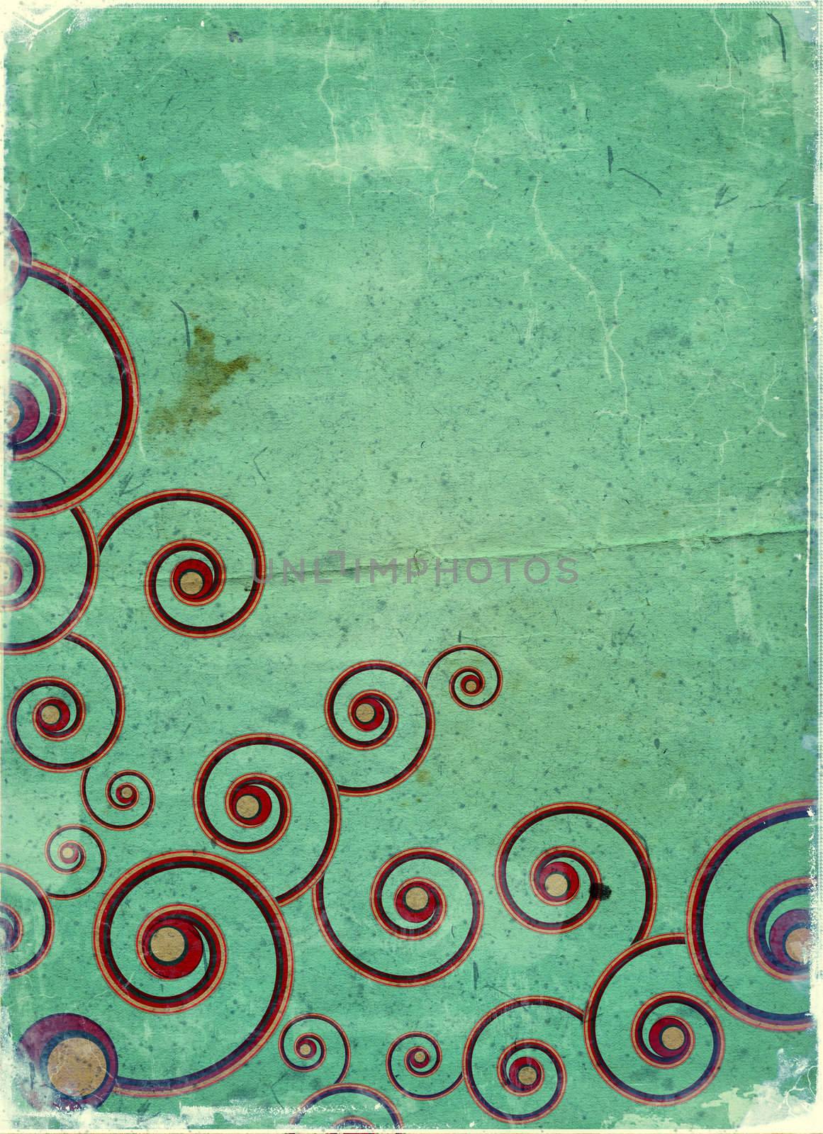 Grunge abstract textured collage , all brushes, elements and painting used are created by me and from my work