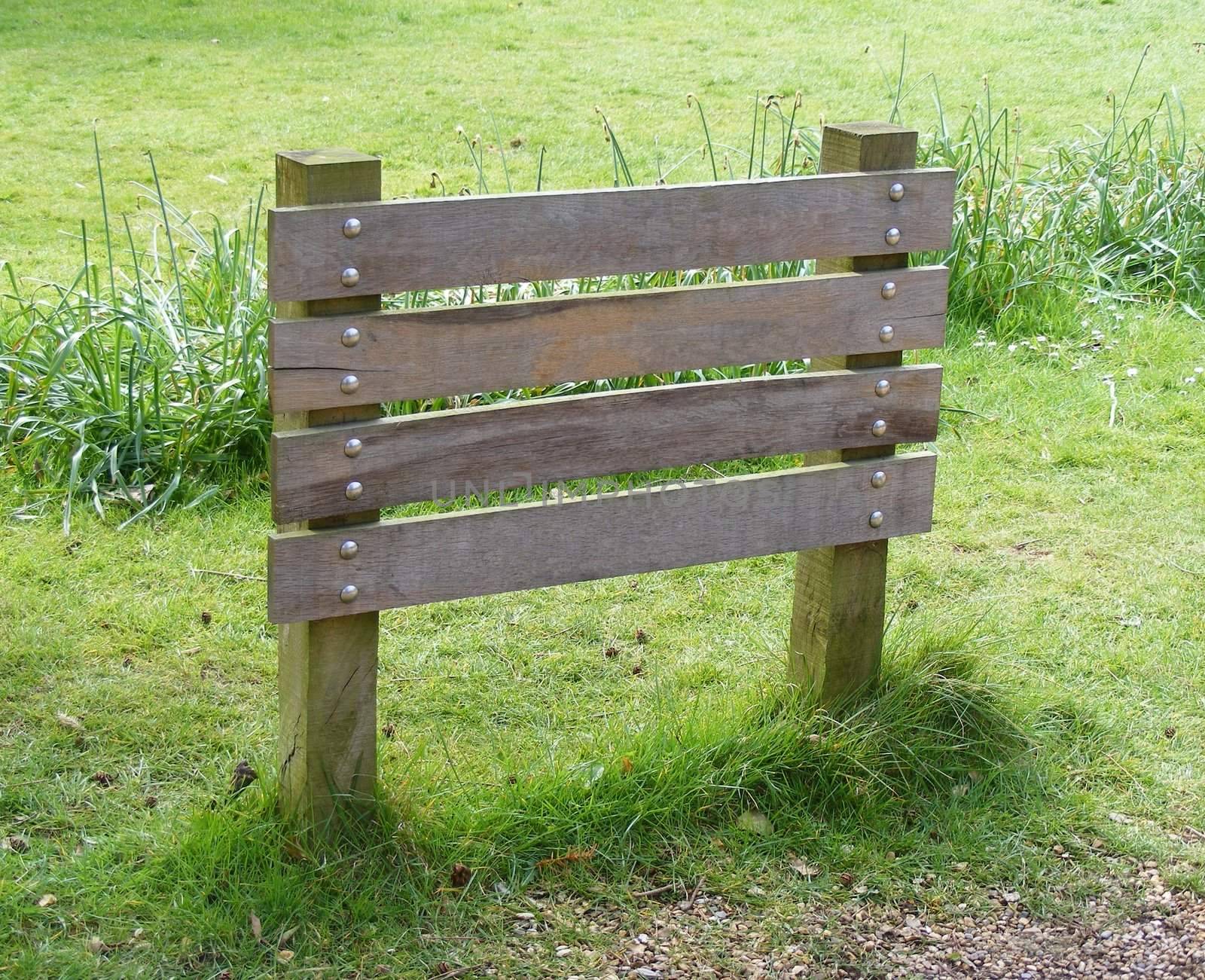 Photo of a sign with the text removed