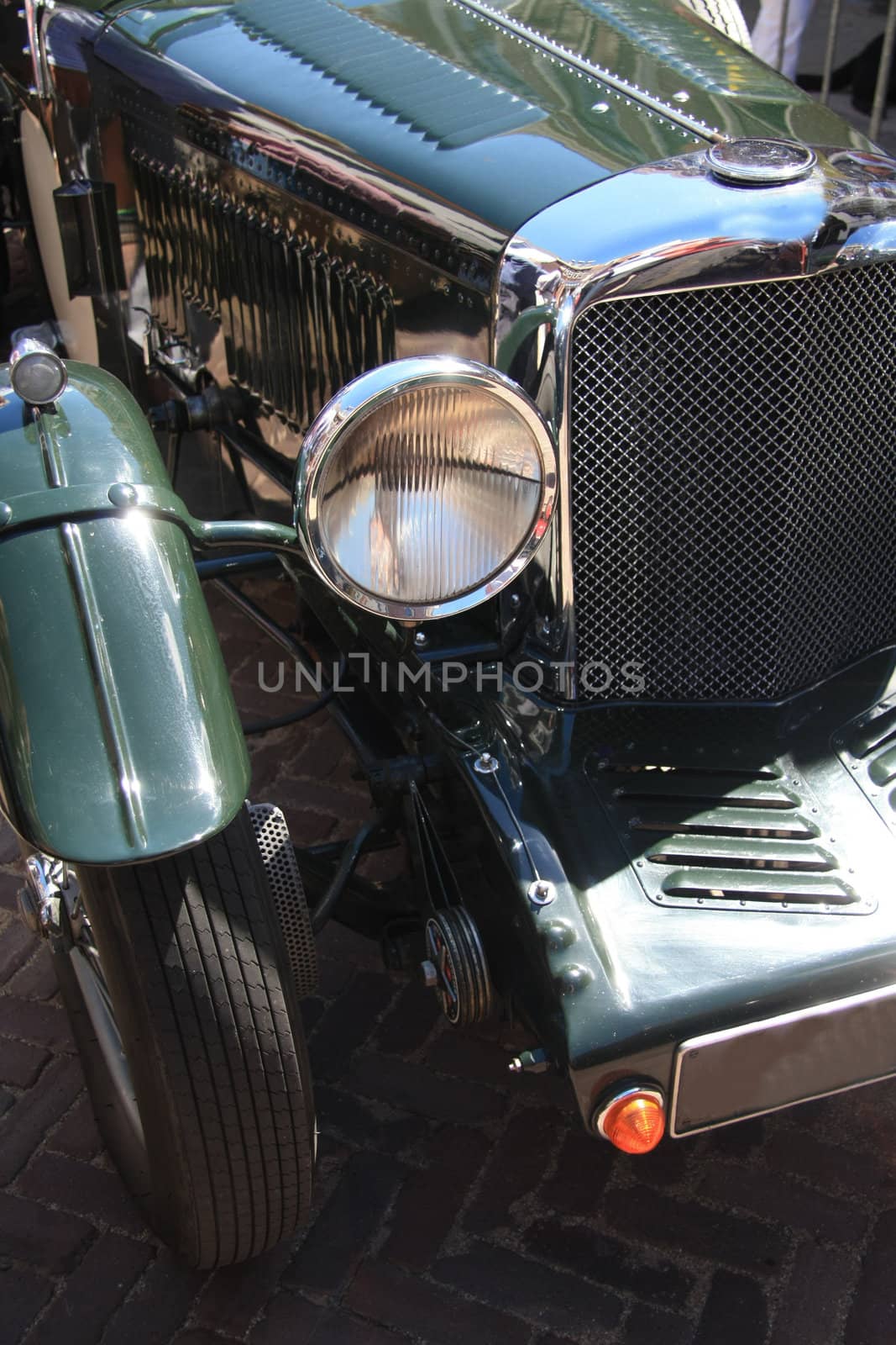 Detail of a vintage car by studioportosabbia