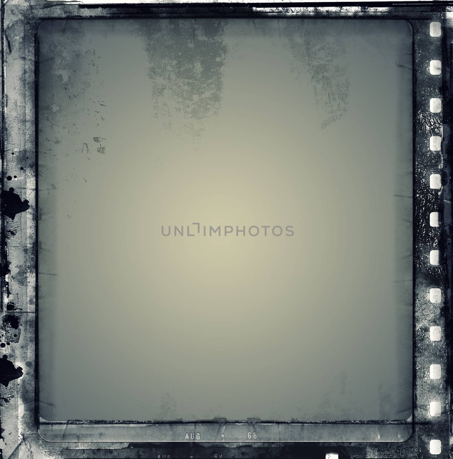 Computer designed highly detailed film frame with space for your text or image. Nice grunge element for your projects. More images like this in my portfolio