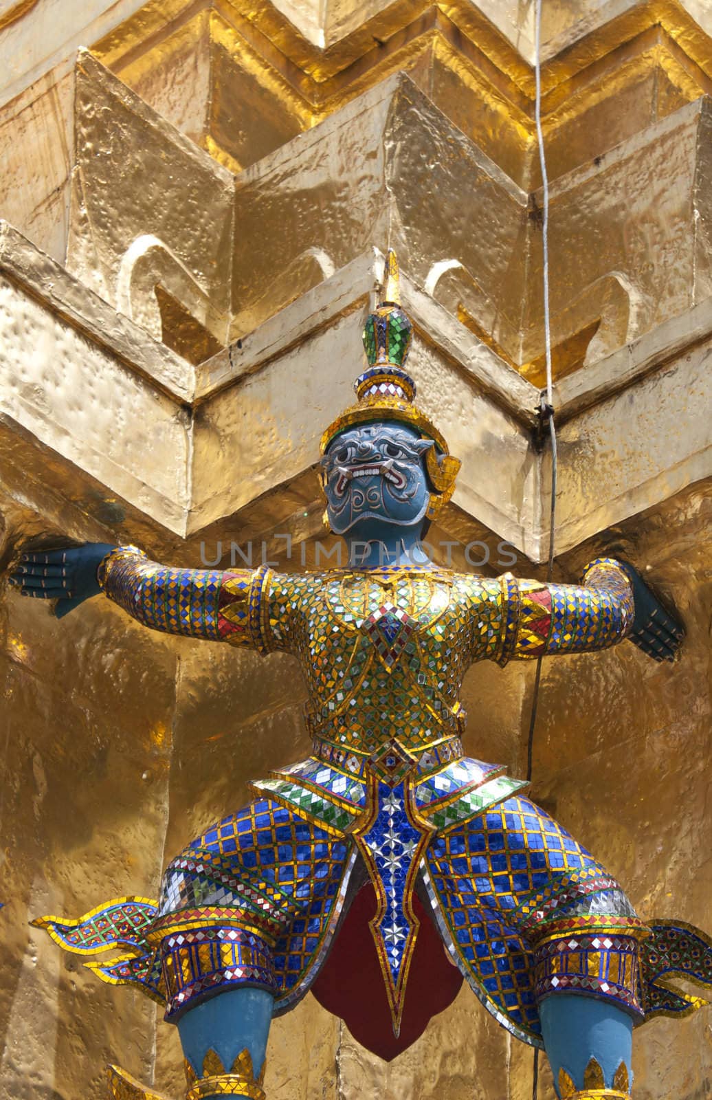 Guardian Statue at the Grand Palace in Bangkok, Thailand 