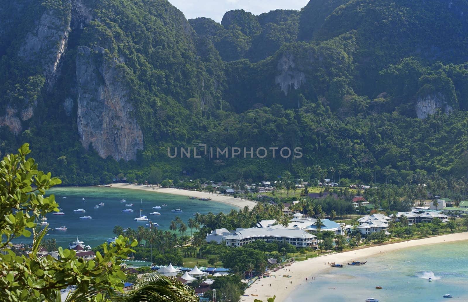 View of Ko Phi Phi Don, after reconstruction. 