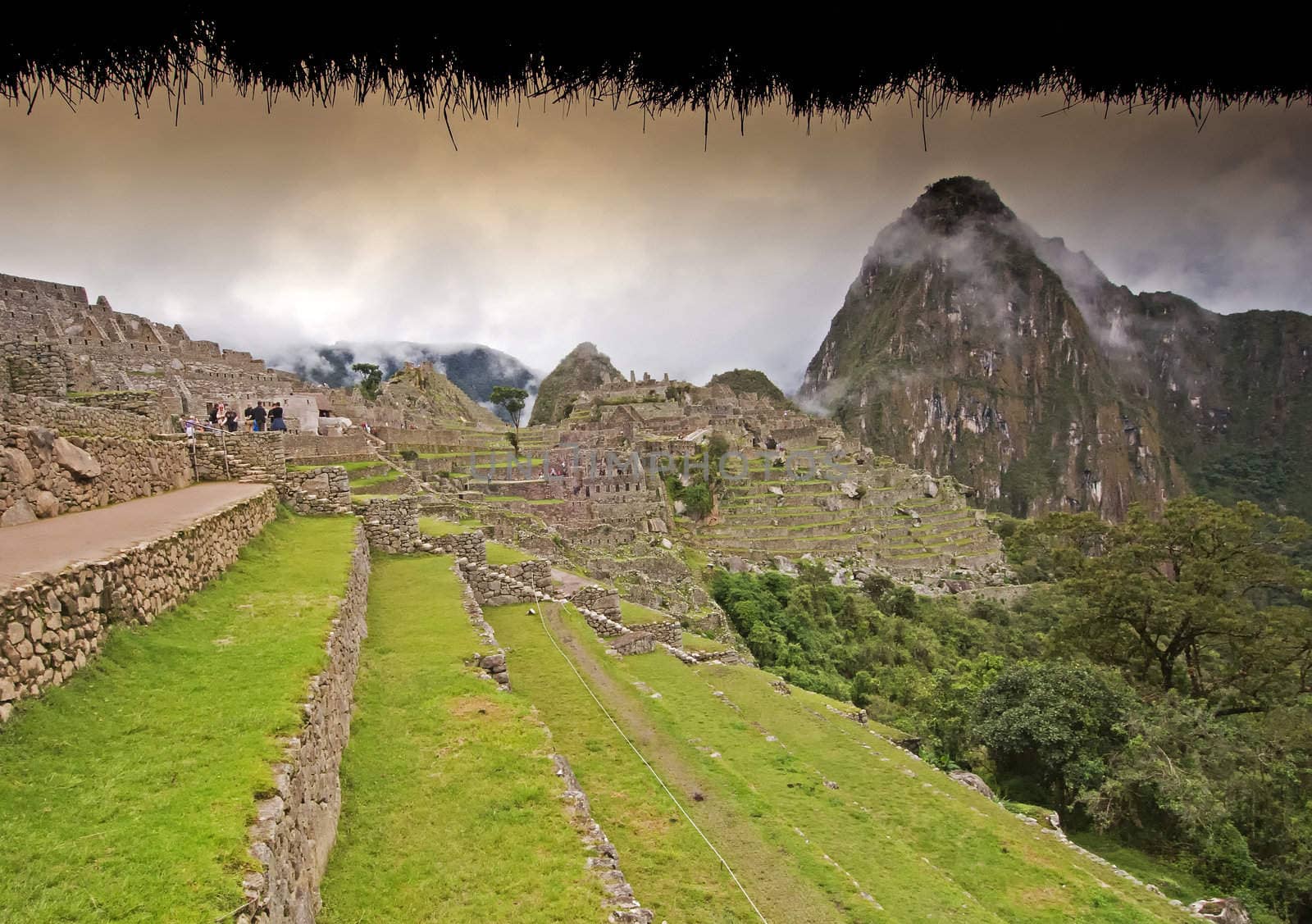Machu Picchu - The Lost City of the Incas in Peru. A Unesco World Heritage Site