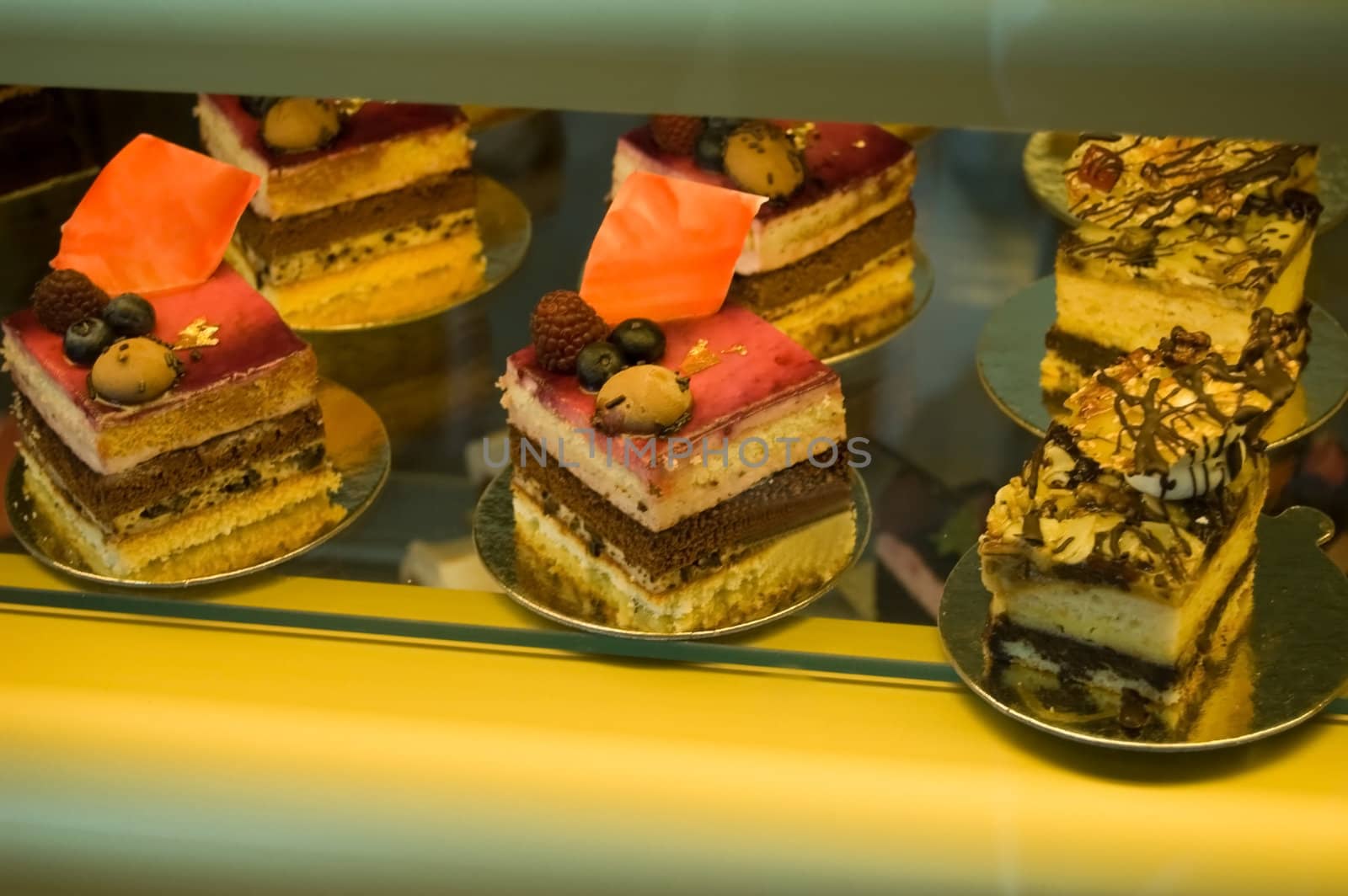 Close up with tasty cake for special events