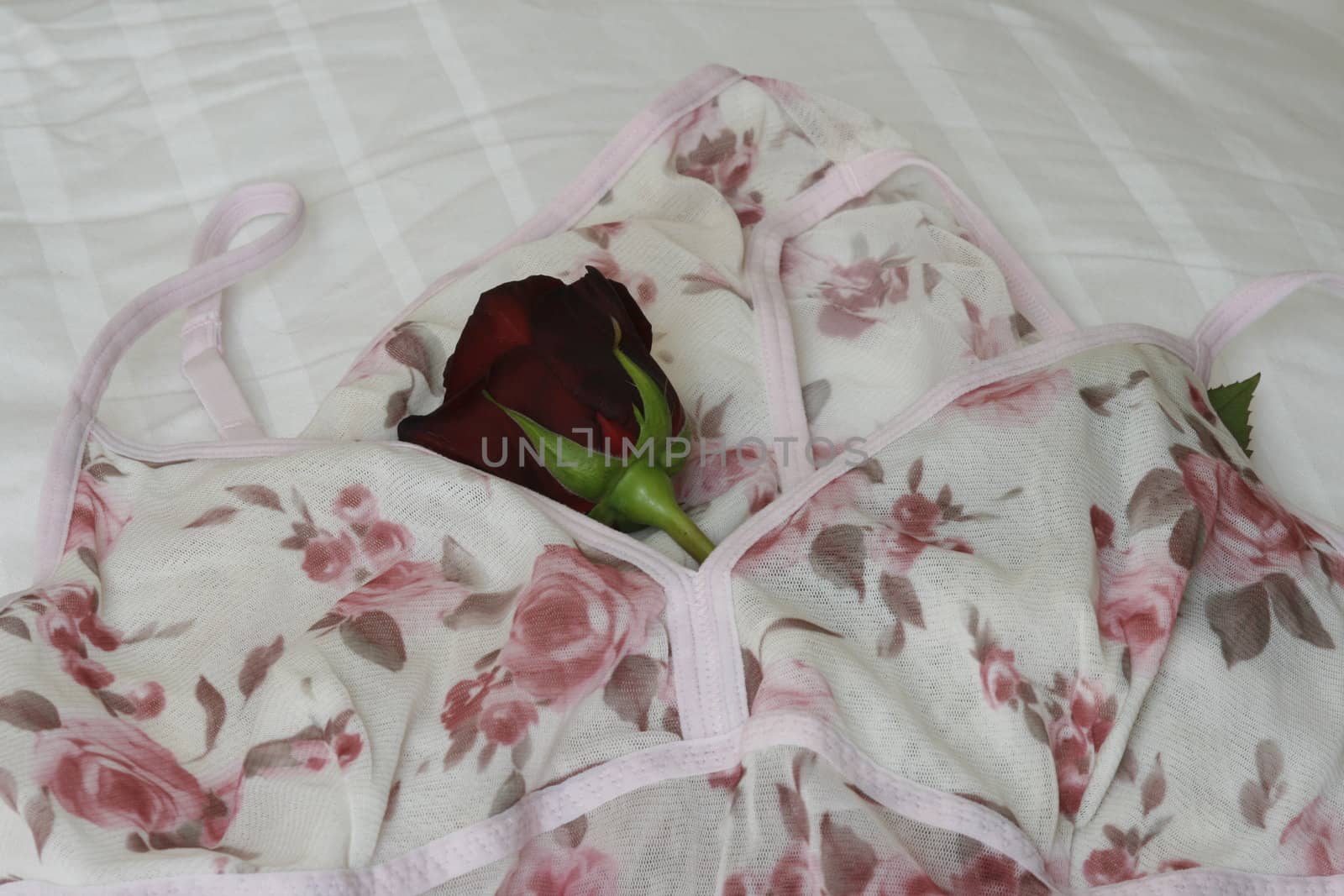 printed on ladies' underwear with rose