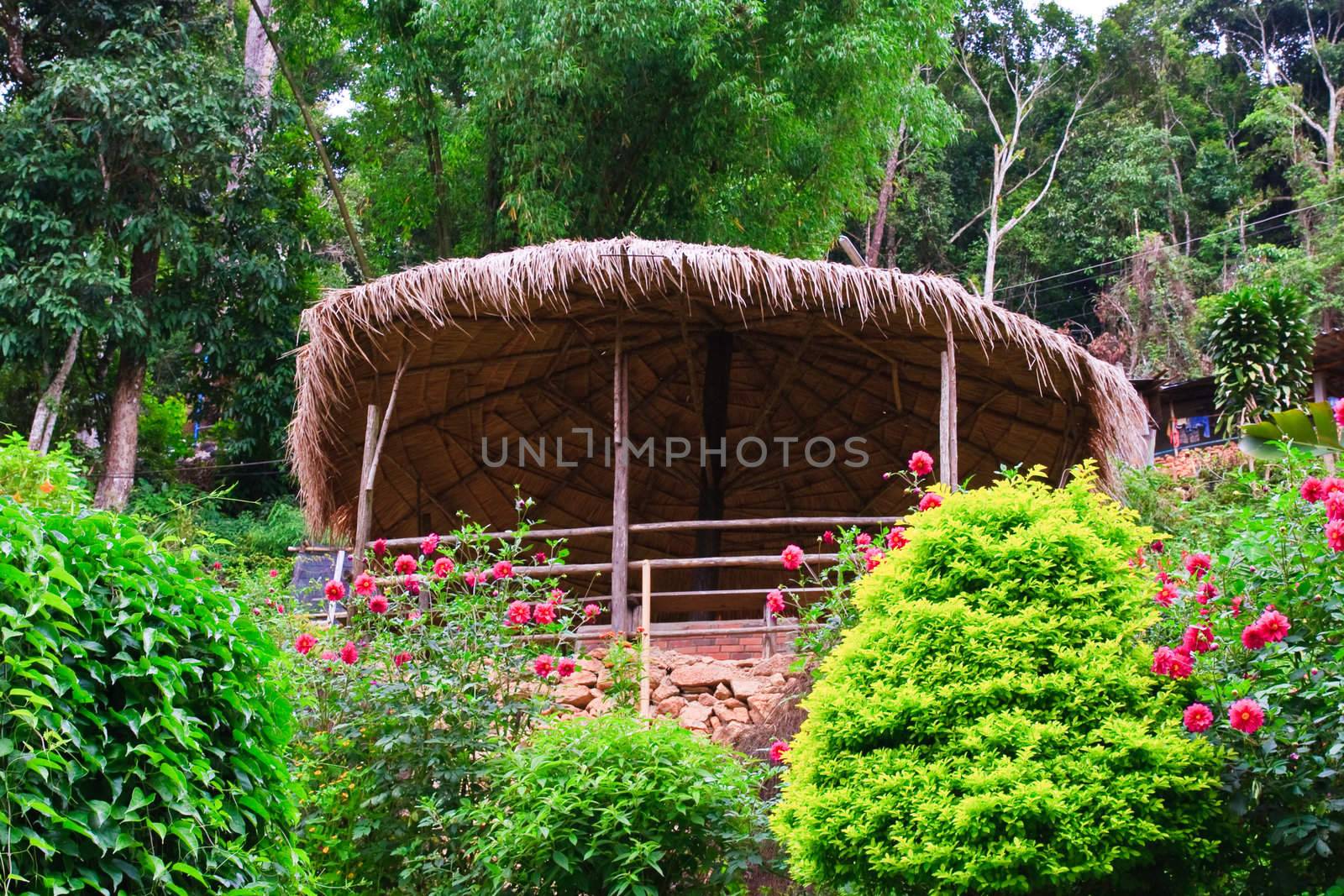 Thia hill-tribe style hut  by criminalatt