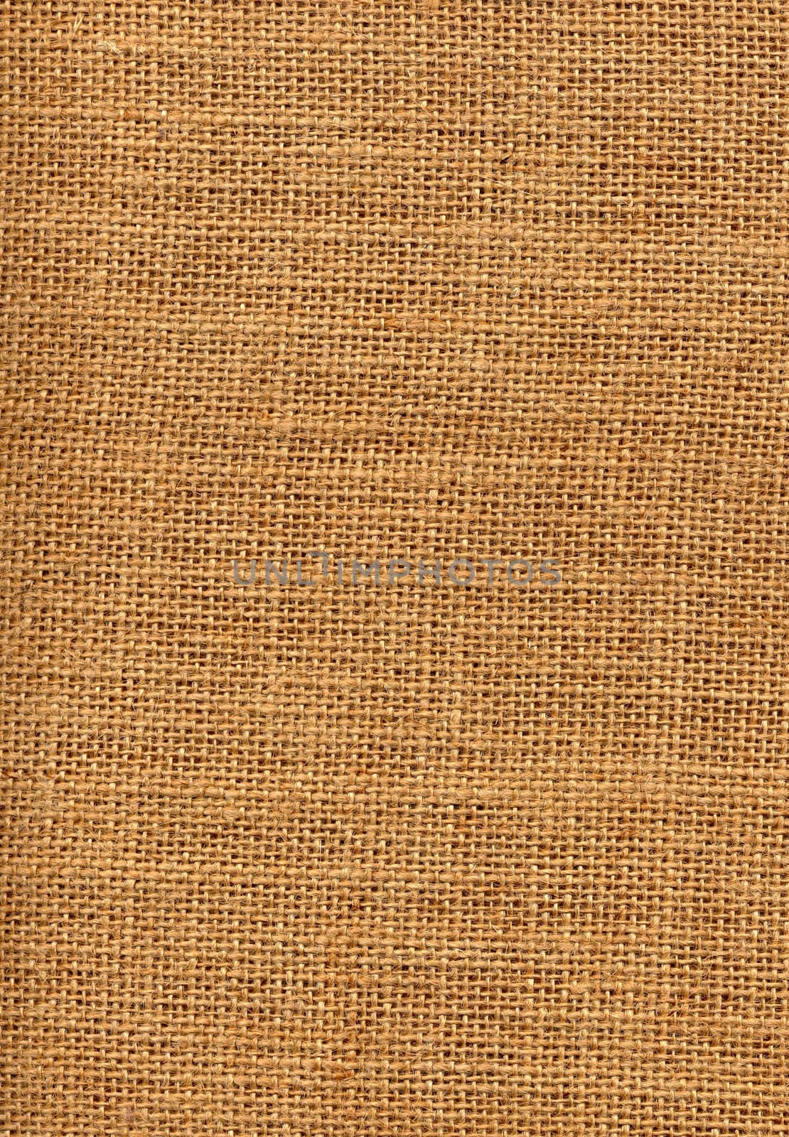Sackcloth material isolated on white background.