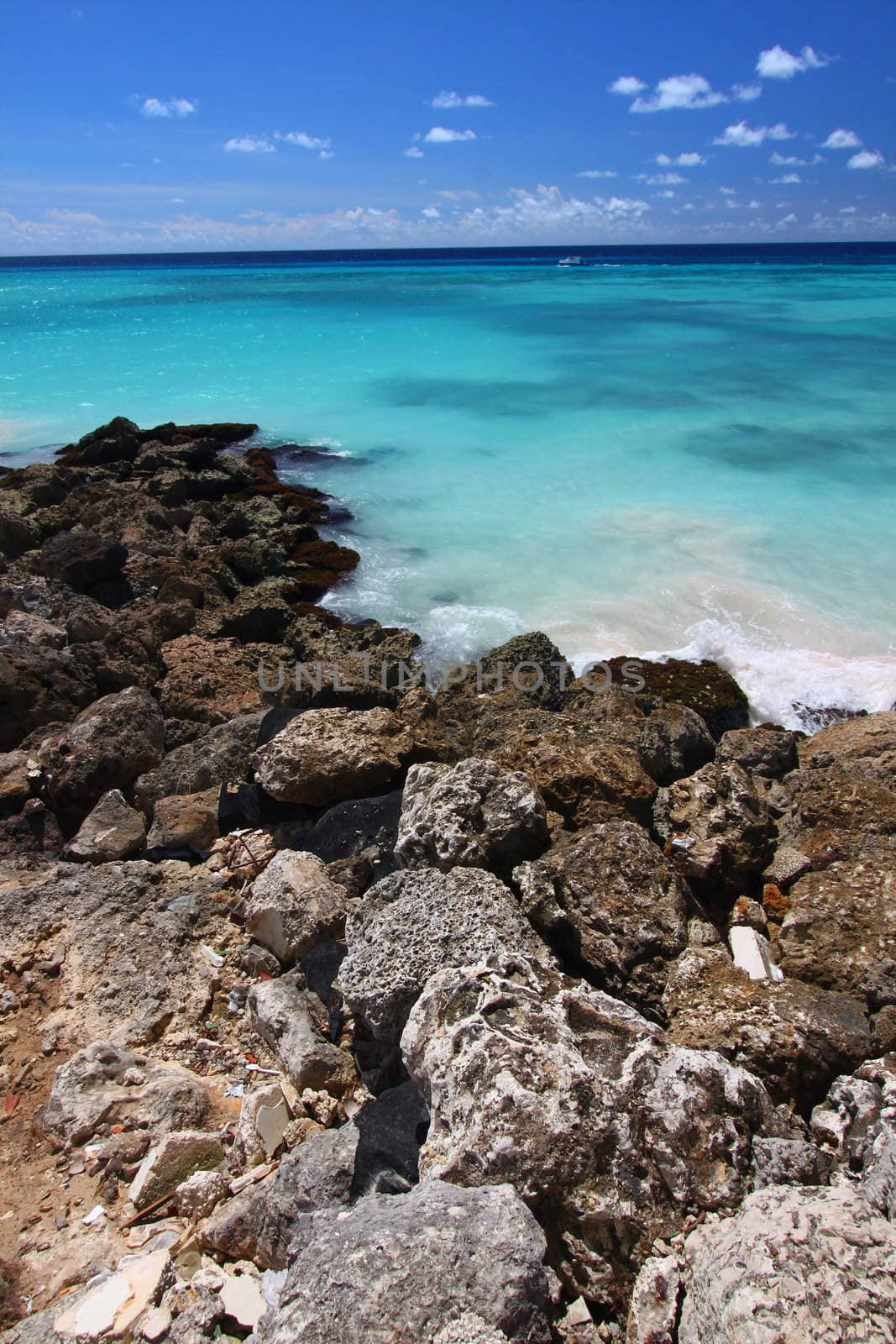 Rocky Coast of Barbados by Wirepec