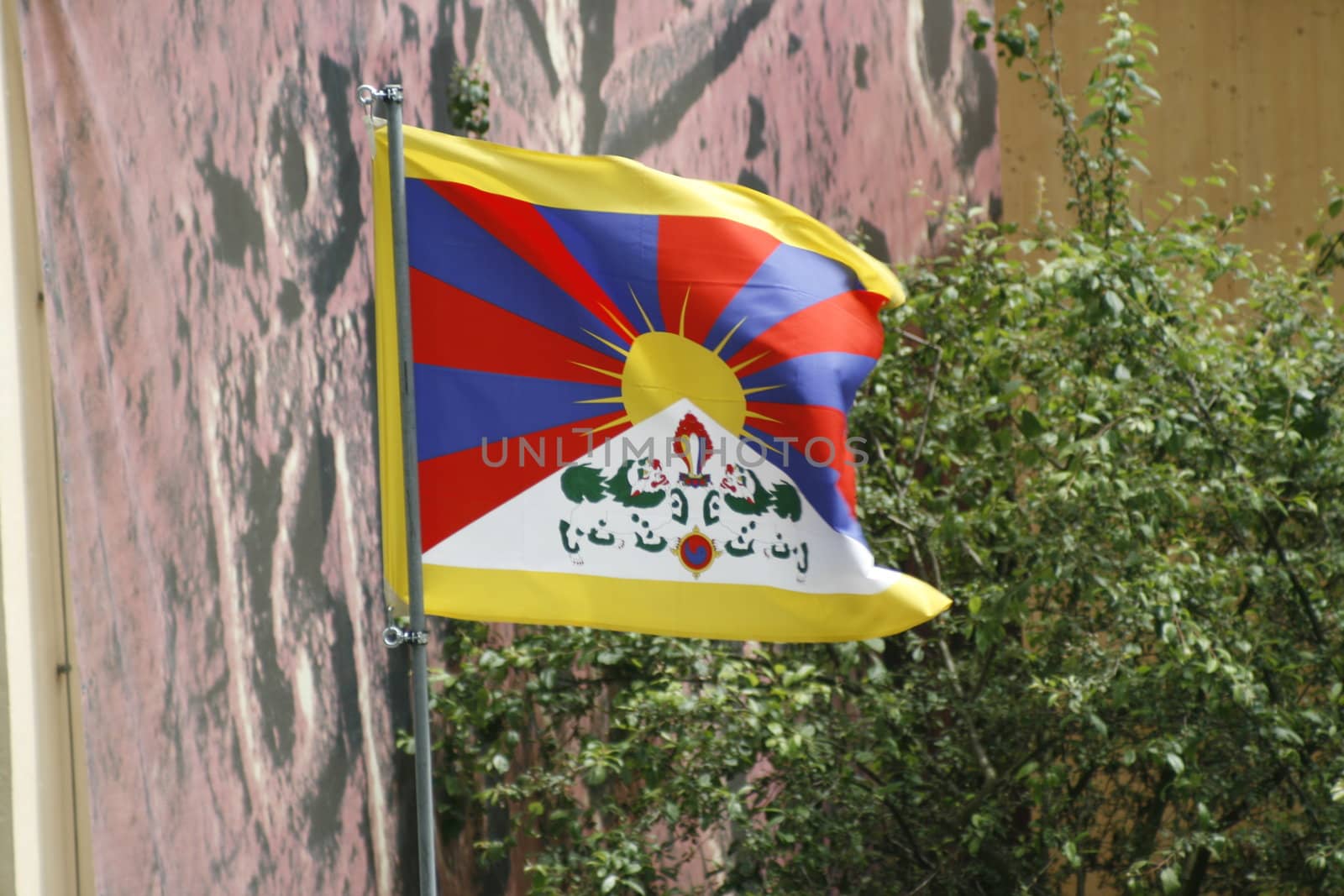 a flag of Tibet