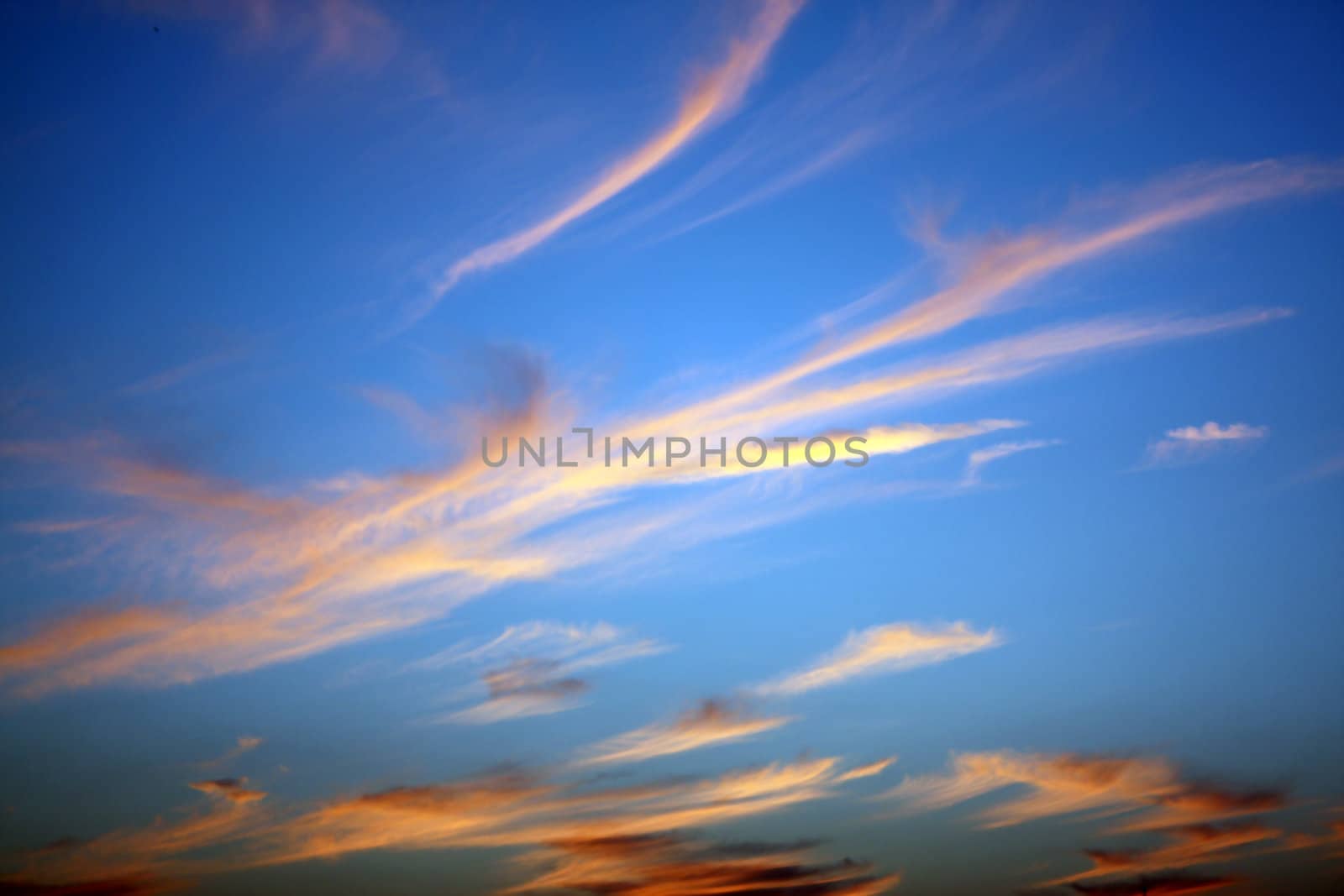 A background of beautiful colors in the twilight sky.