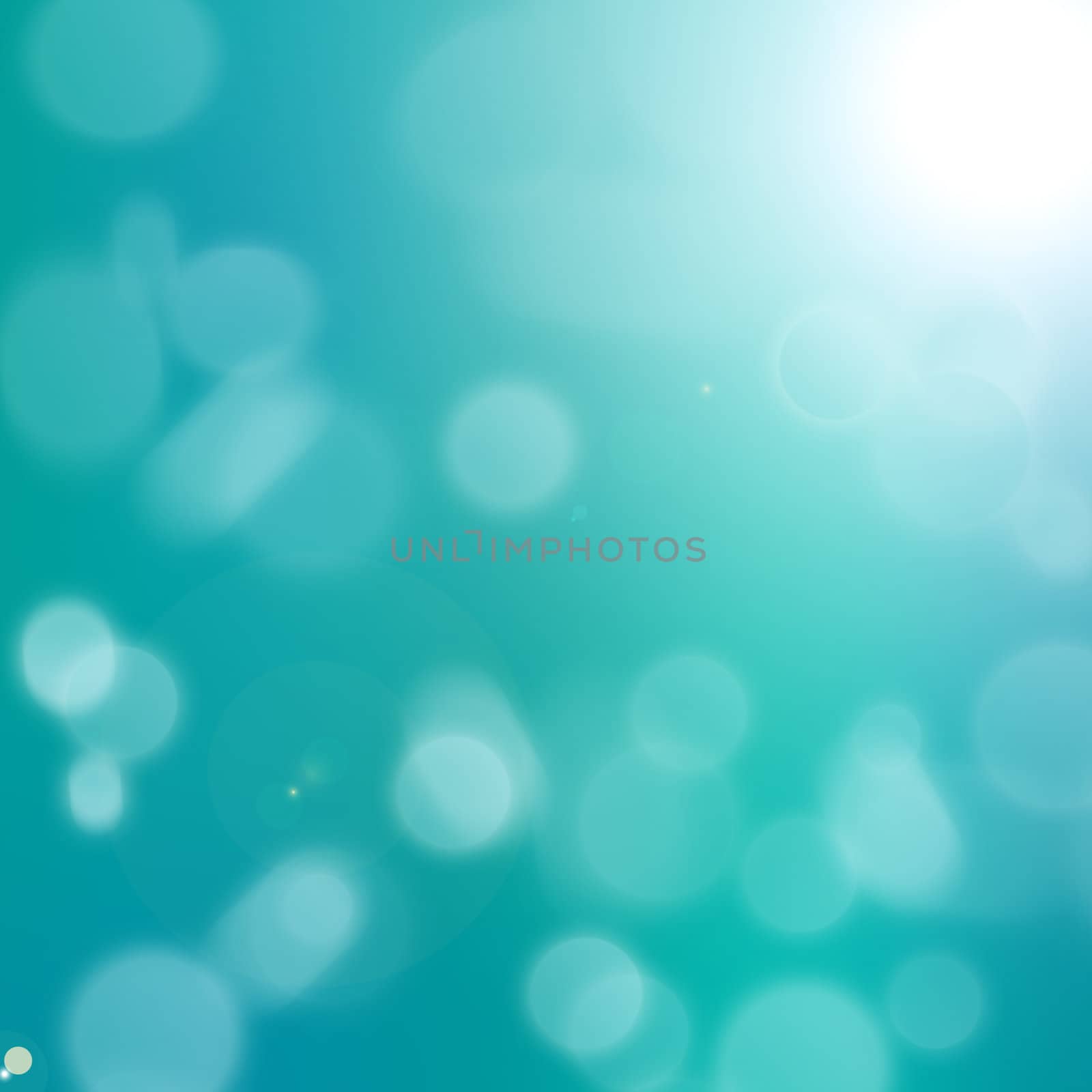 Abstract Background - Turquoise Bokeh