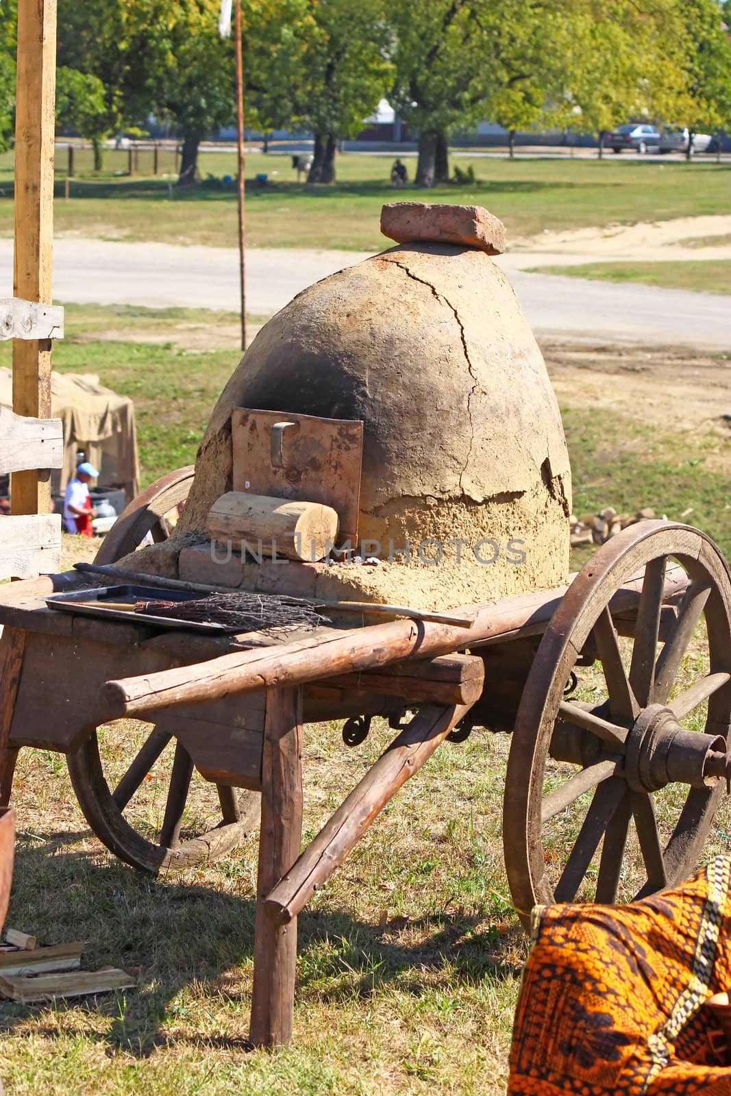 Renaissance Fair, Bjelovar, Croatia, crafts in the old way, antique oven for bread