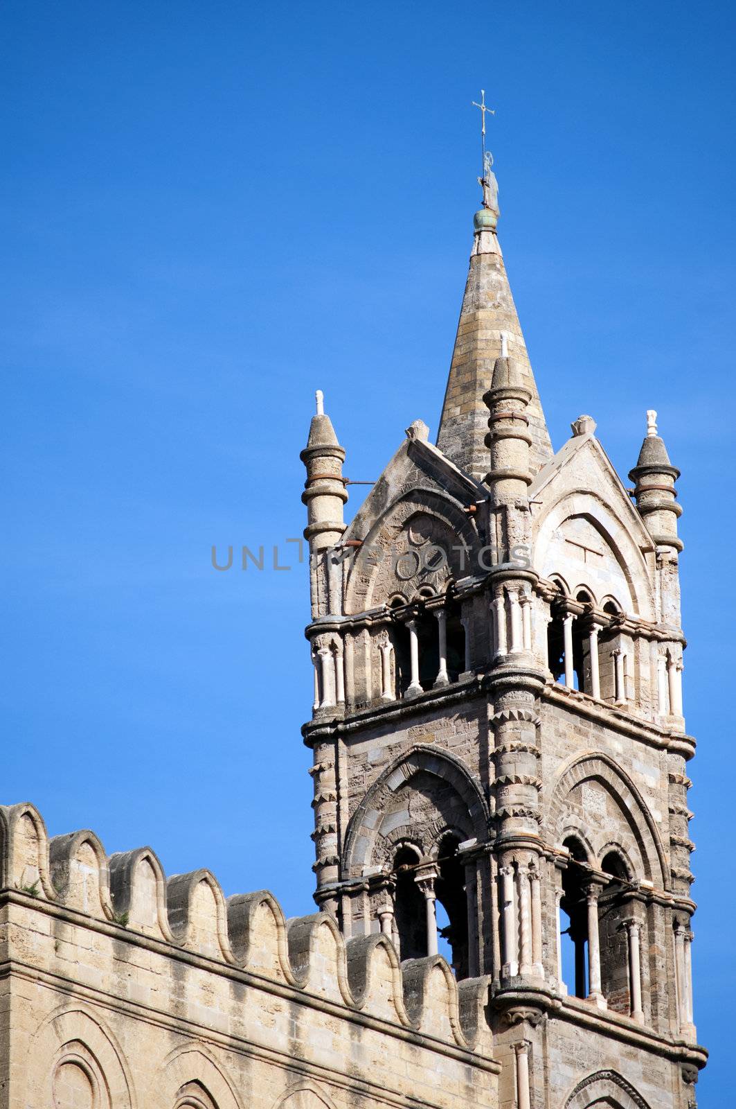 Details of the beautiful cathedral of Palermo