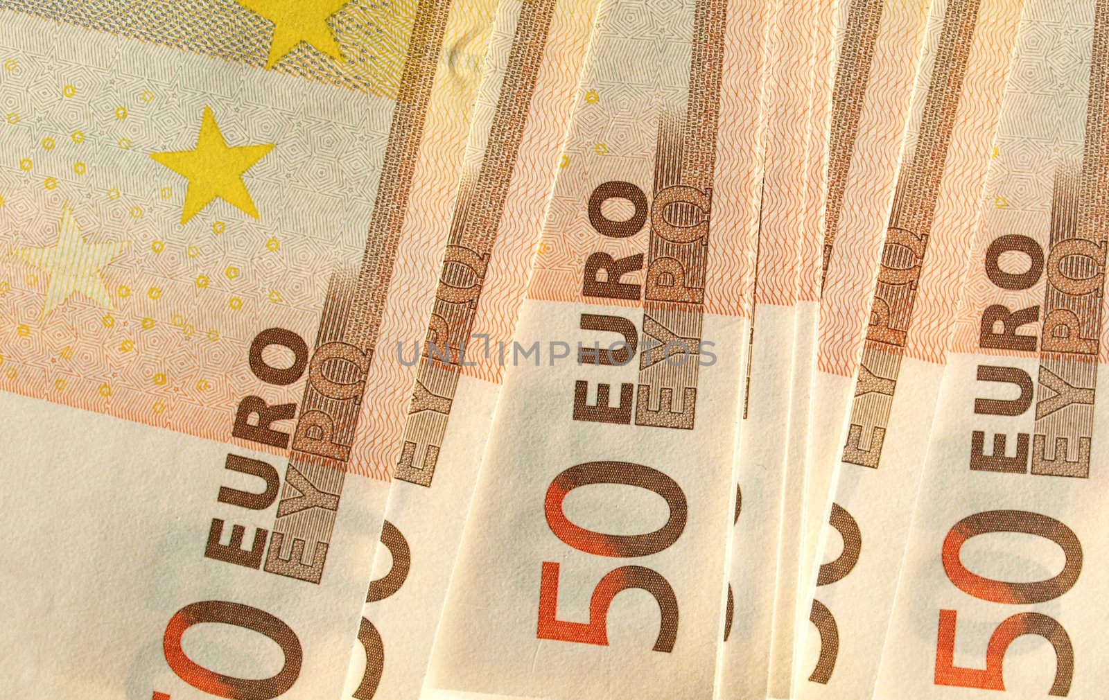 Euro banknote (currency of the European Union) - selective focus