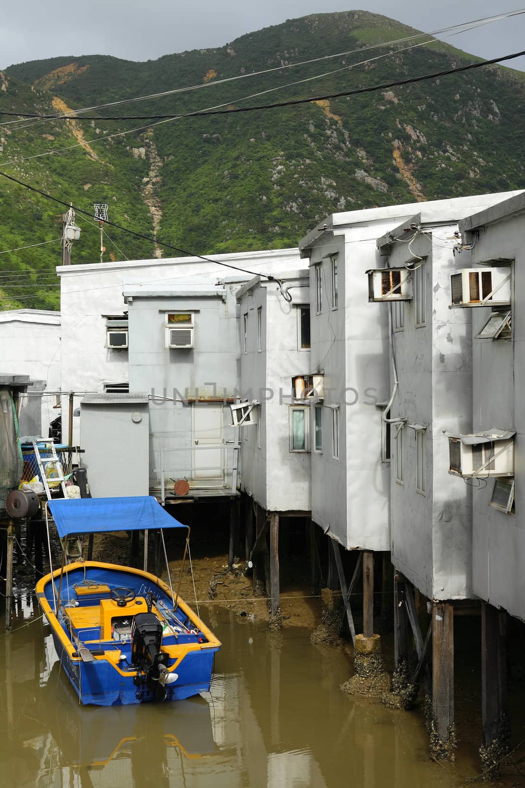 Tai O fishing village with stilt house in Hong Kong