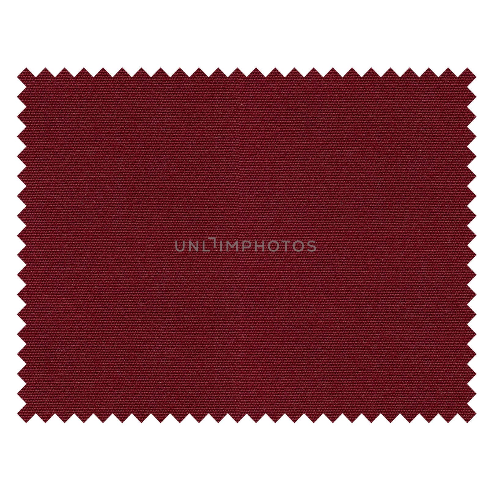 A fabric sample isolated over white background