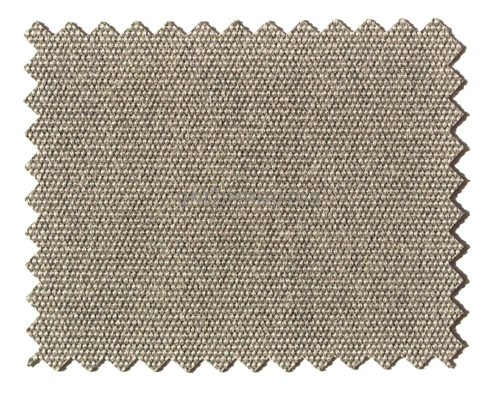 A fabric sample isolated over white background