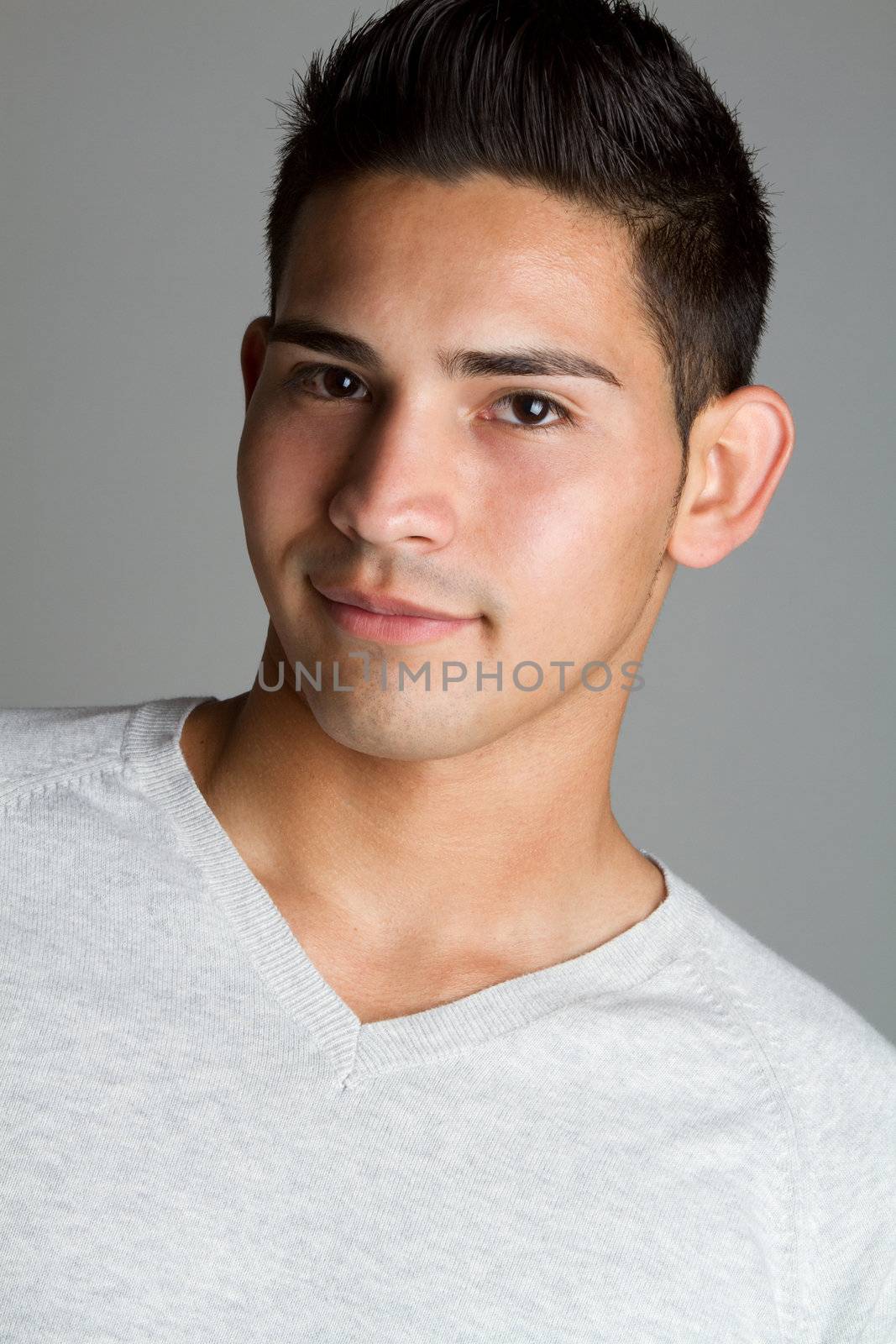 Portrait of smiling hispanic man