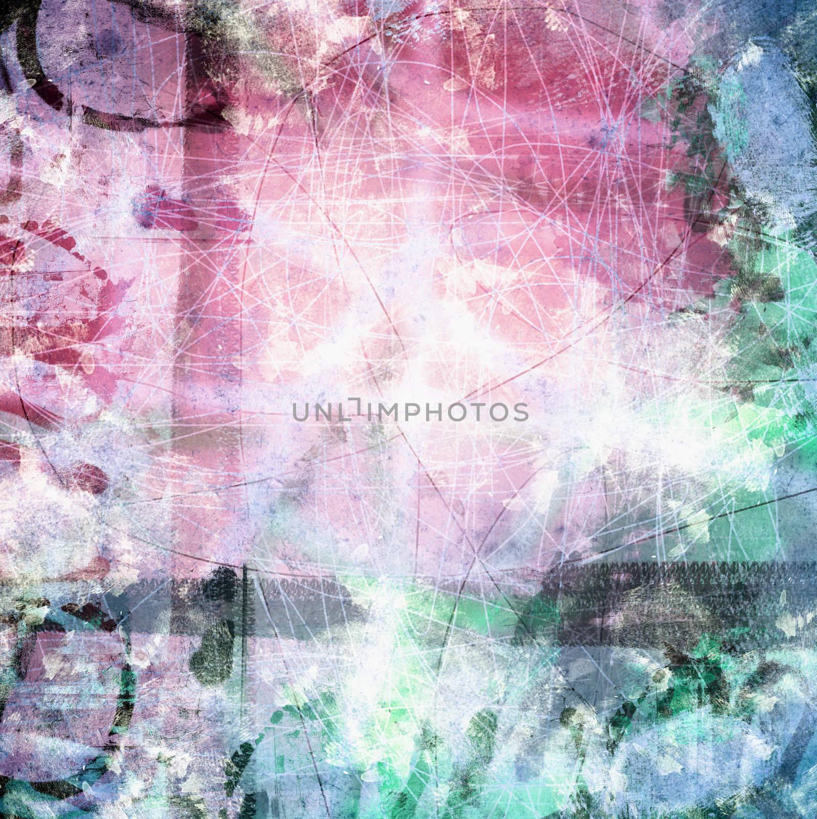 Computer designed high detailed grunge abstract textured background - collage with space for your text. 