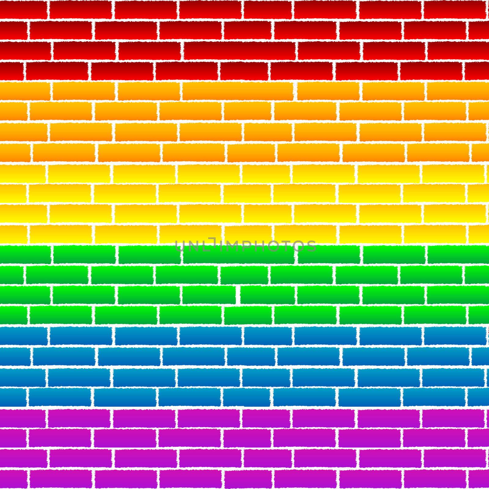 Rainbow texture on a wall