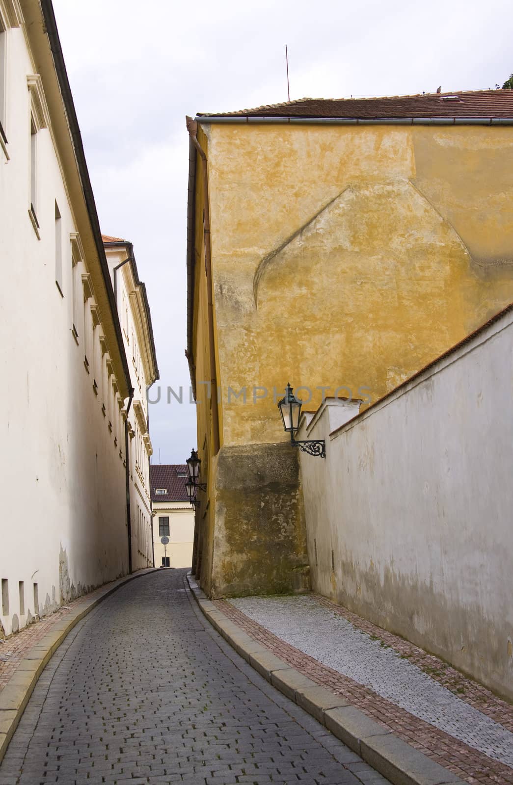 Street in old town Prague city