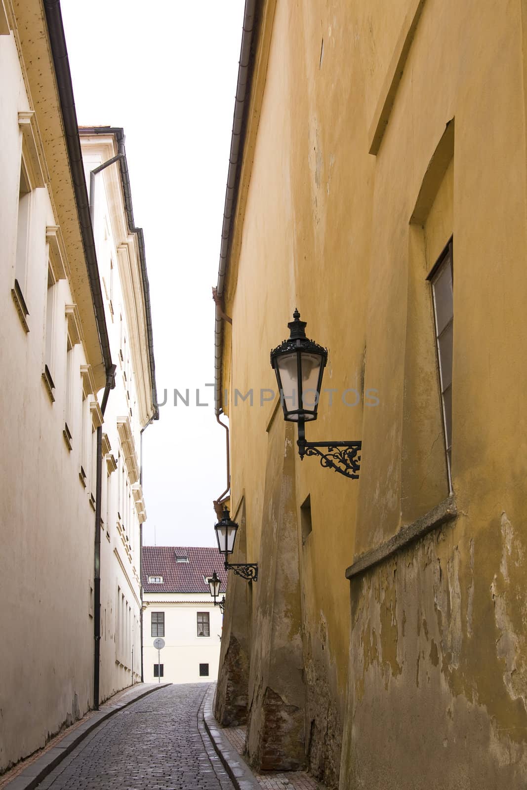 Street in old town Prague city