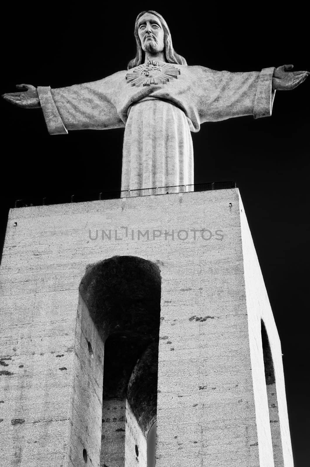 The Statue of Christ (Cristo Rei)  in Lisbon, Portugal