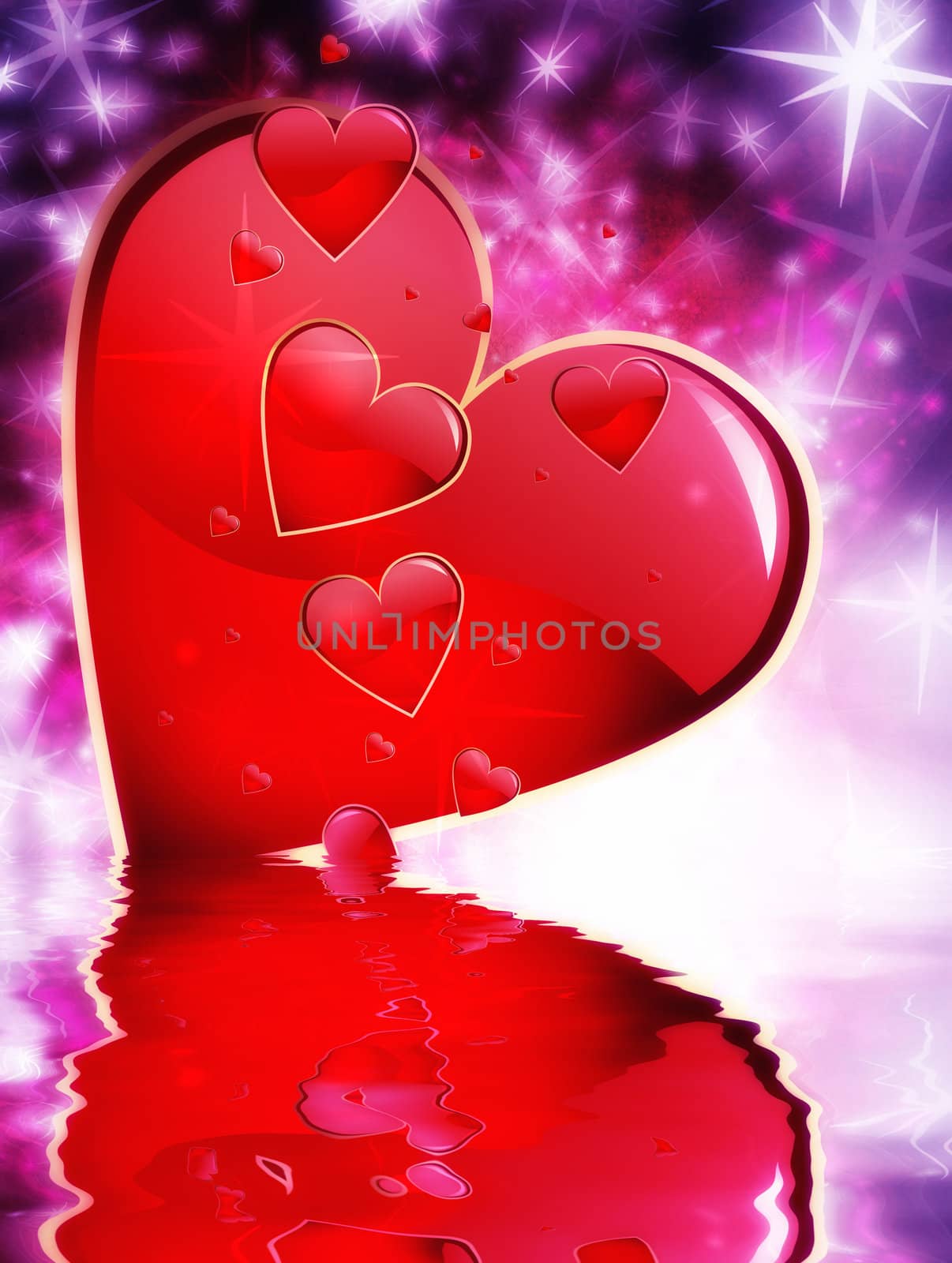 Valentines day background by Lizard