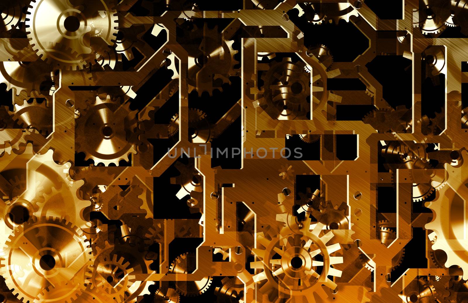 Mechanical Gears Background as a Engineering Art
