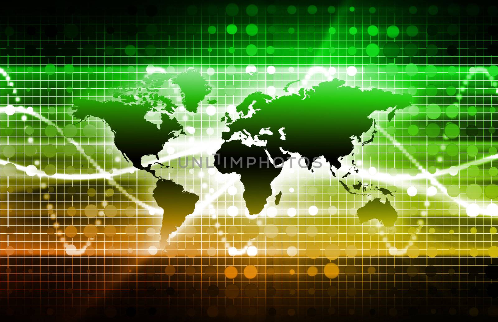 Orange Global Business Presentation as a Abstract