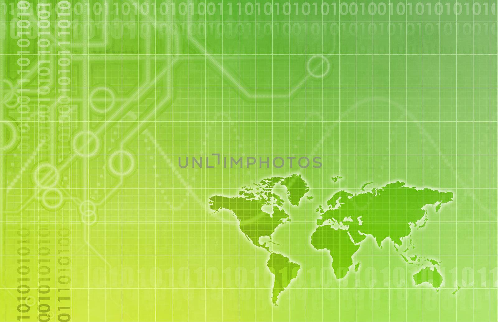 Global Business Color Technology Abstract in Colors