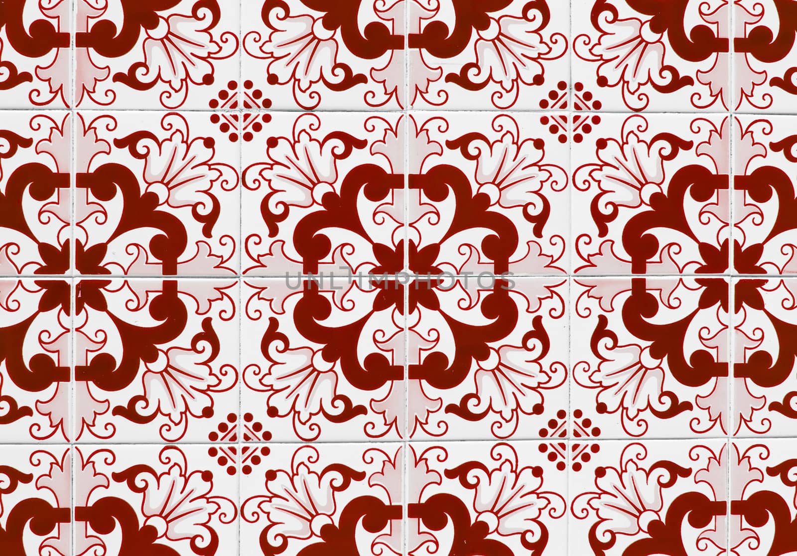 Detail of Portuguese glazed tiles.