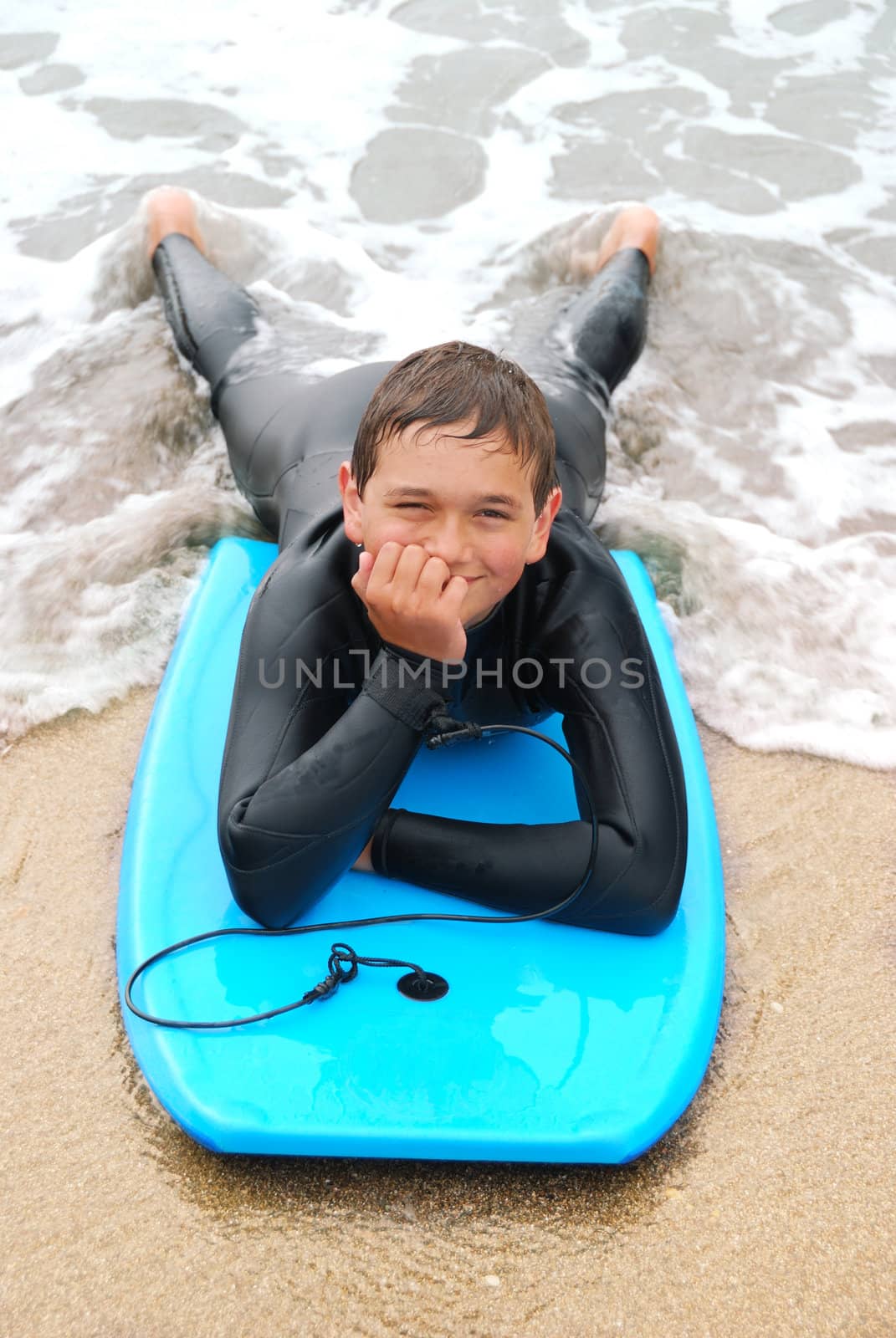 Smiling Teenage Surfer by goldenangel