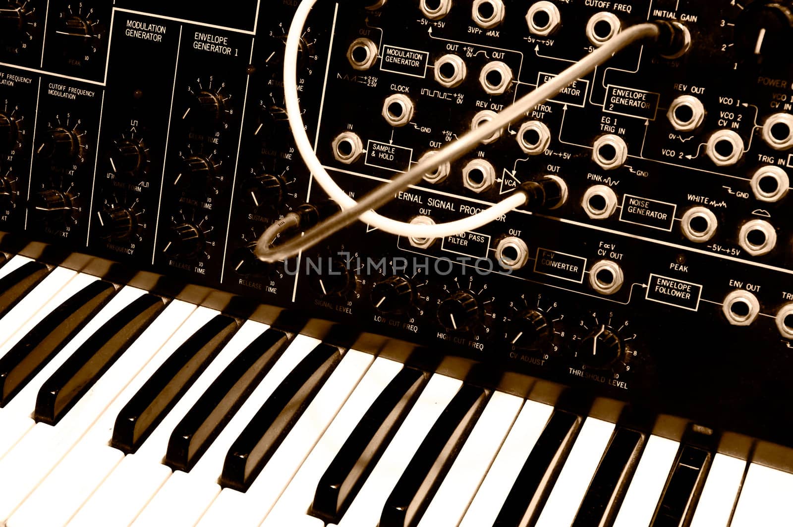 Legendary analog synthesizer from the seventies - Korg MS-20