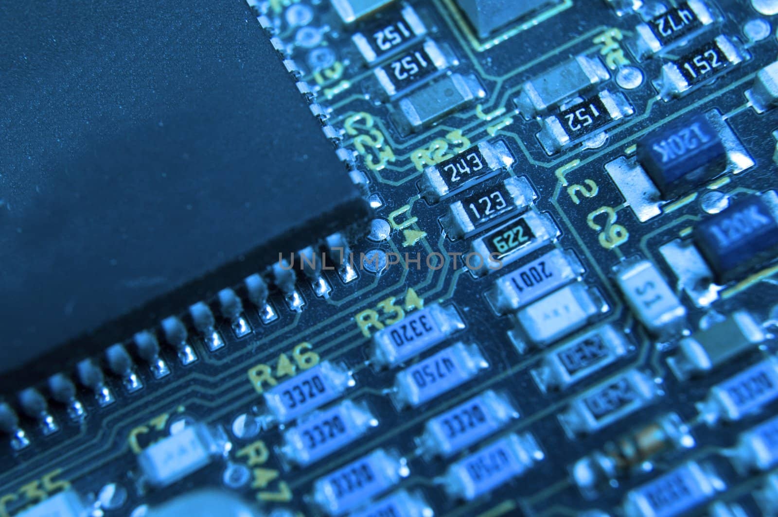 Close up of Computer Circuit Board