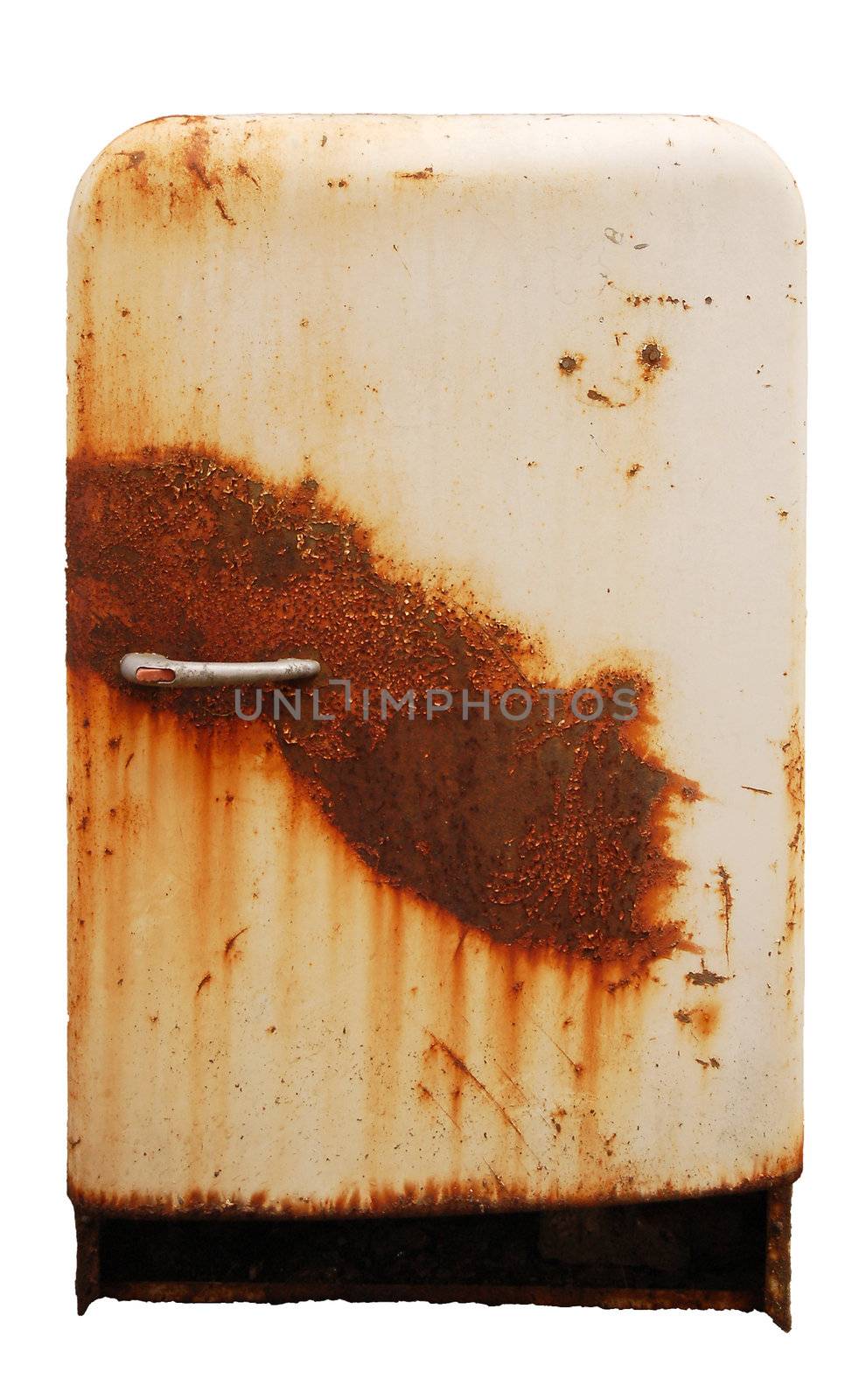 old rusty refrigerator by johnnychaos