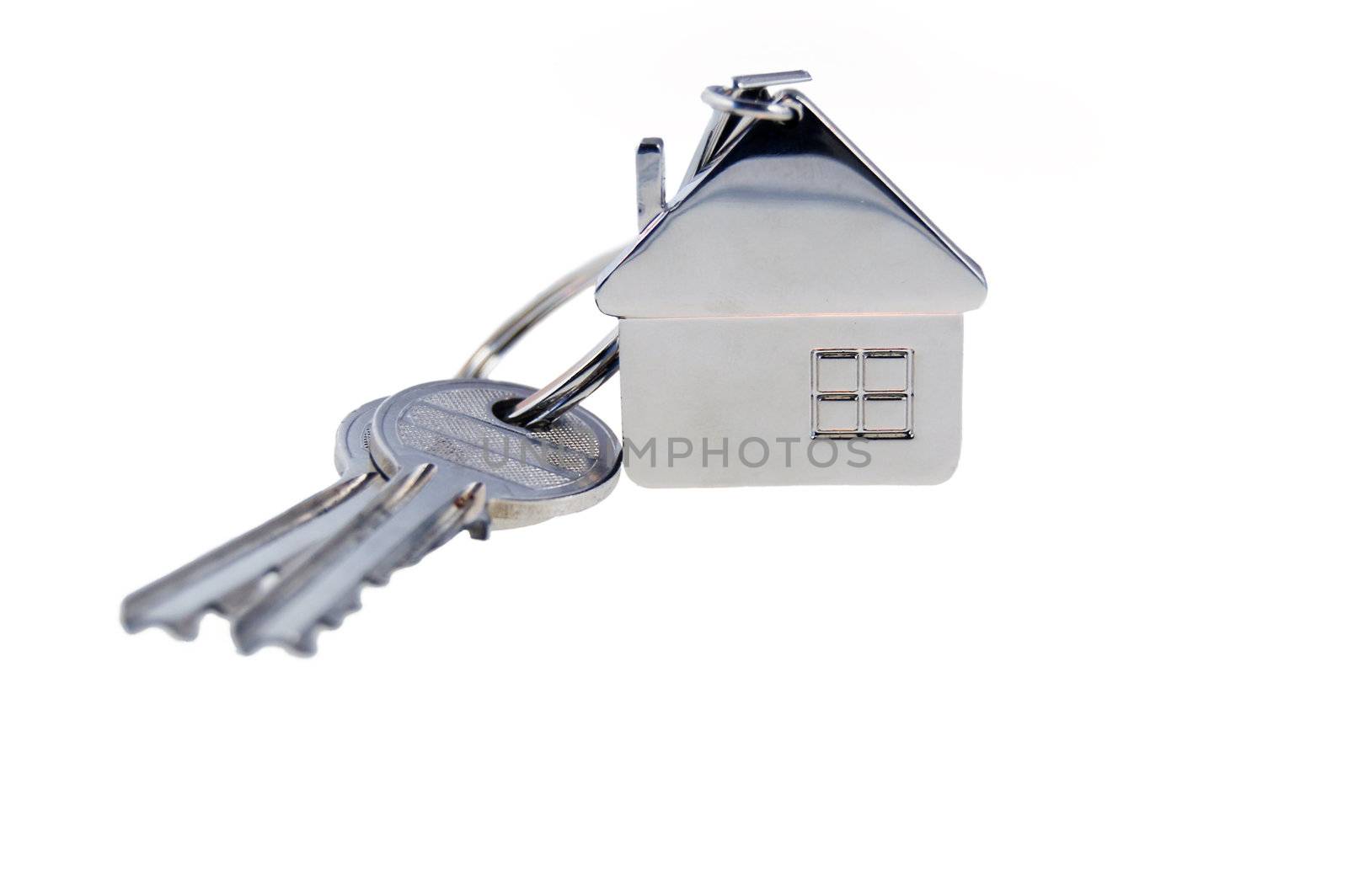 real estate - keys isolated on white background