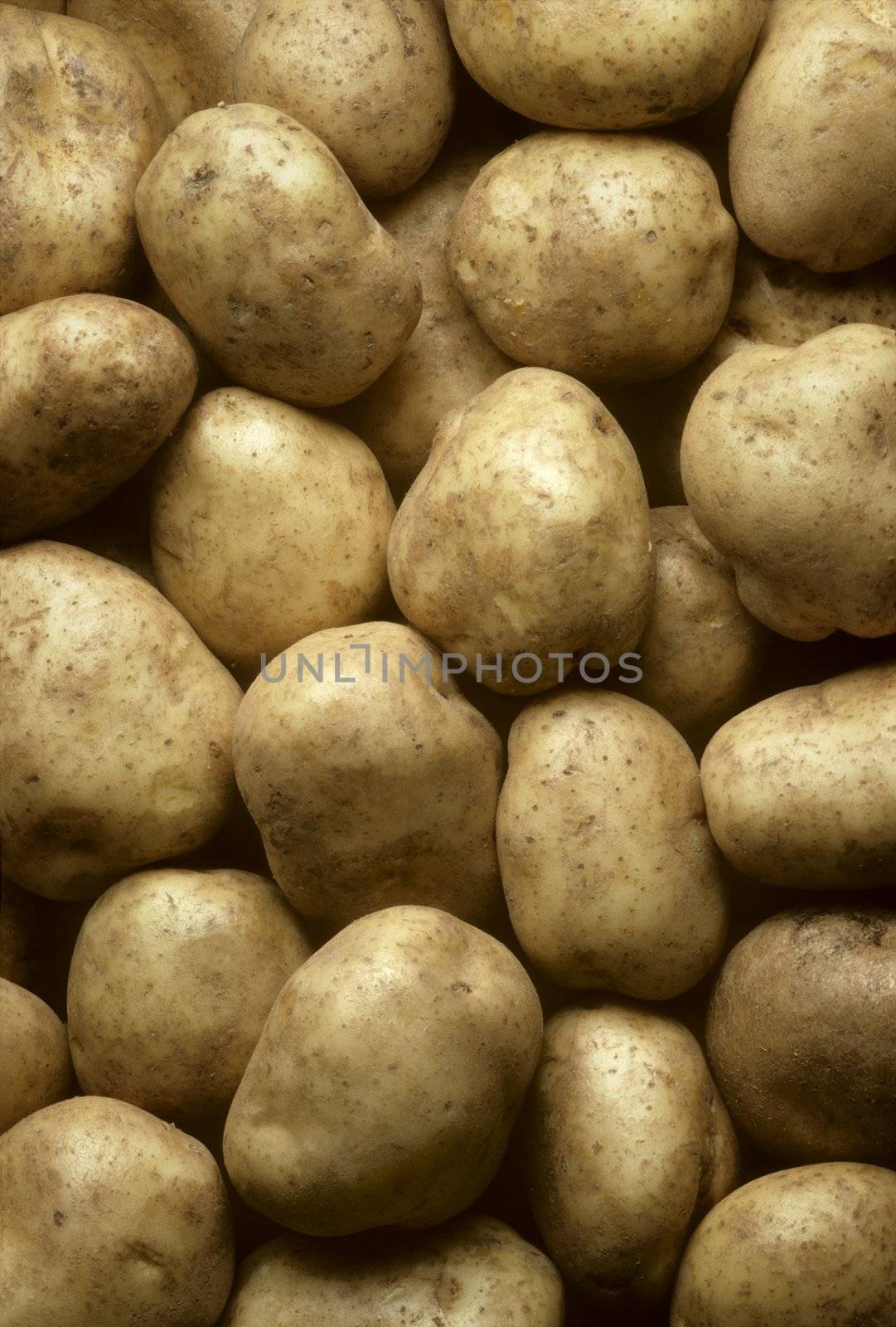 Potatoes filling frame Vertical