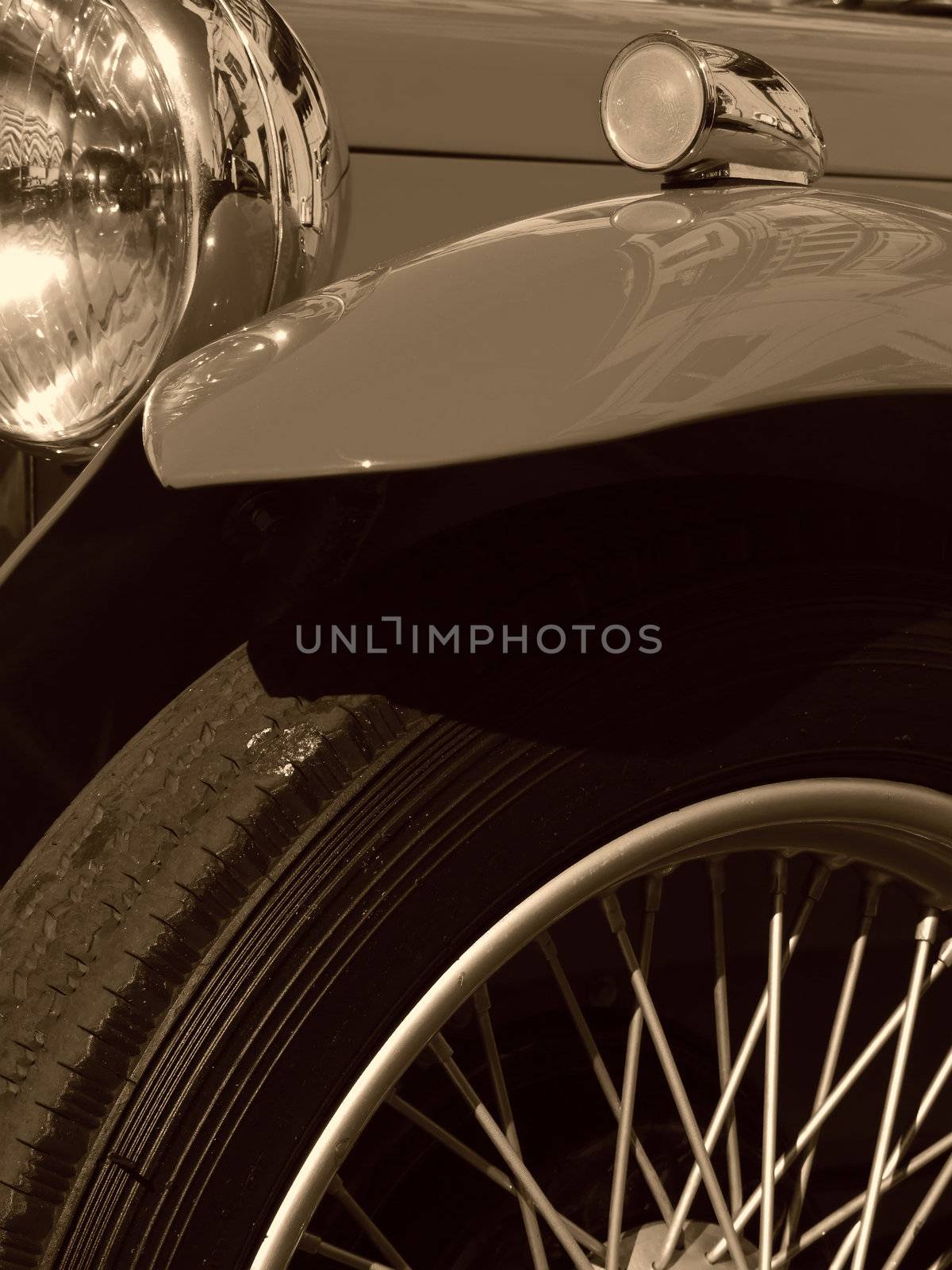 Classic & Vintage Series - various imsges depicting details from classic and vintage automobiles