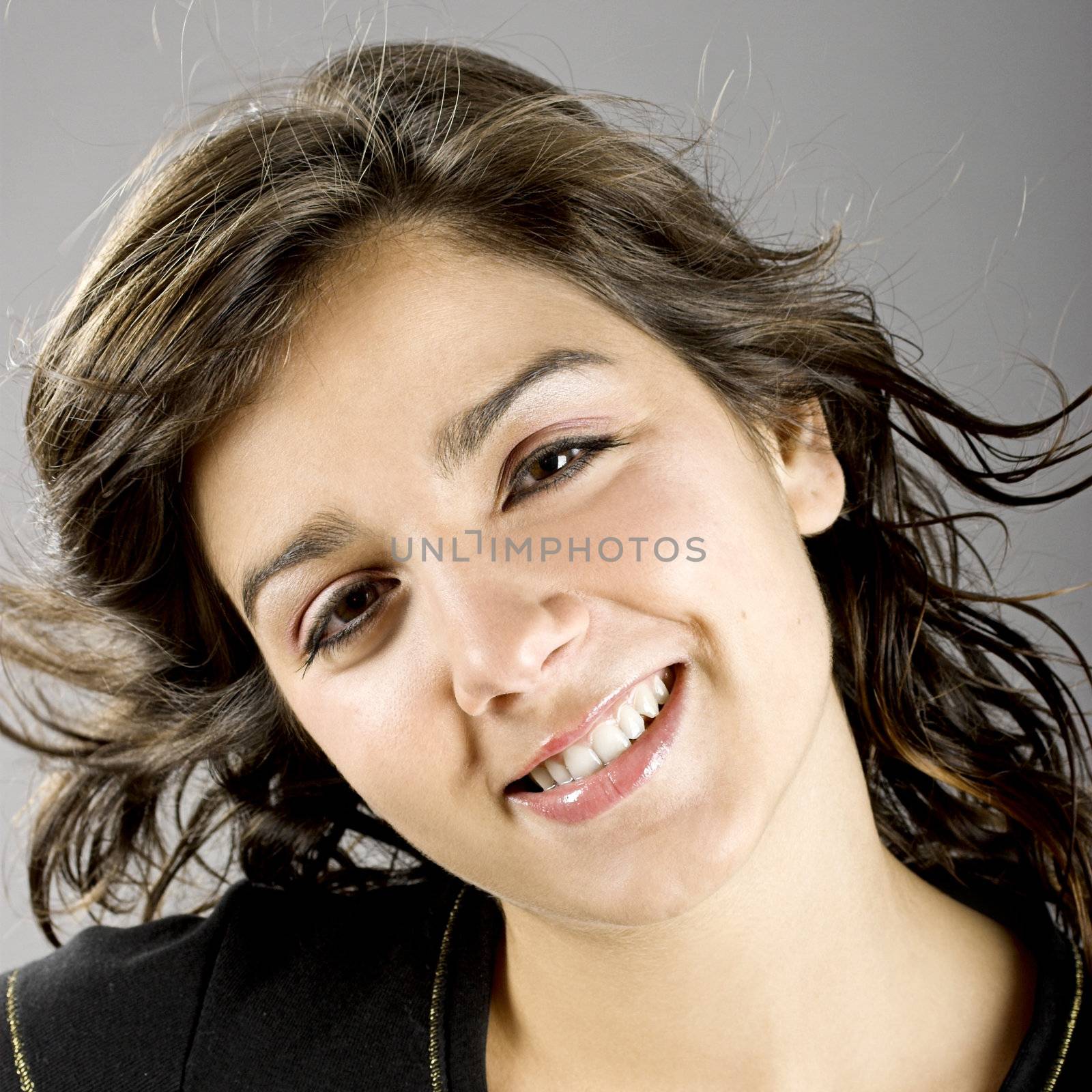 Portrait of a beautiful young and attractive woman