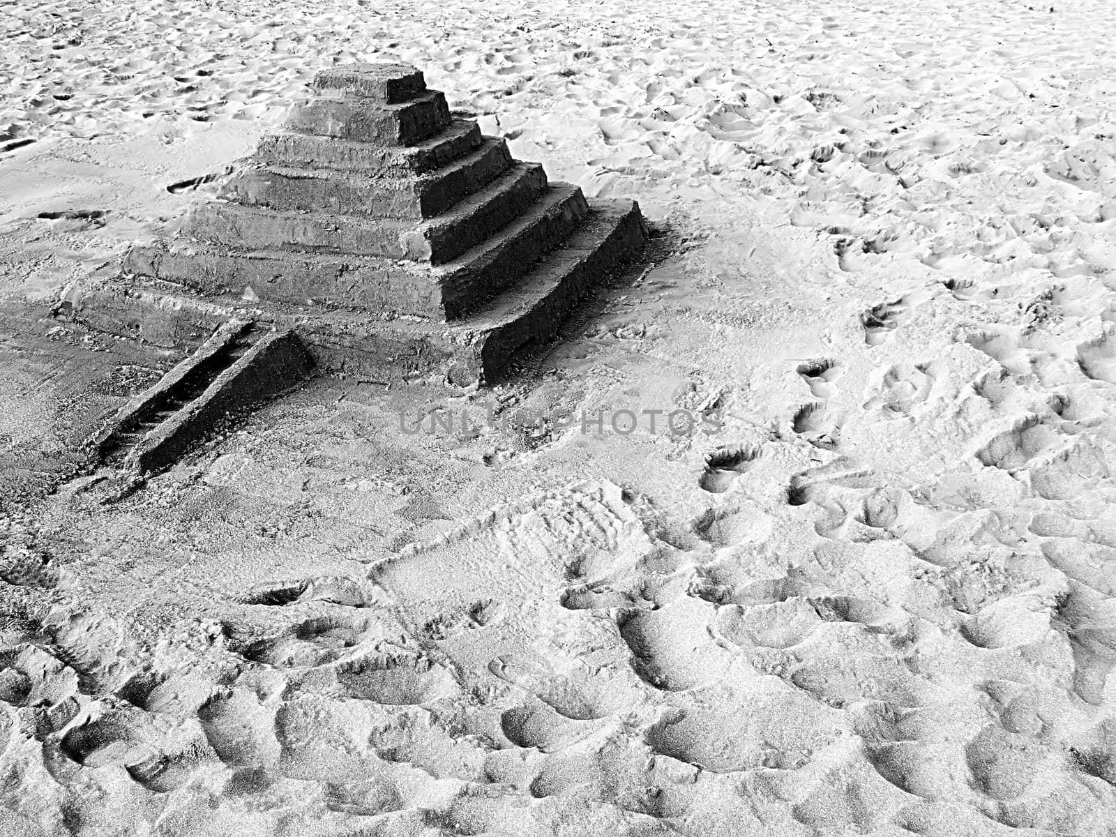 Sandcastle Series - images depicting various sculptures in the sand on Malta's beaches