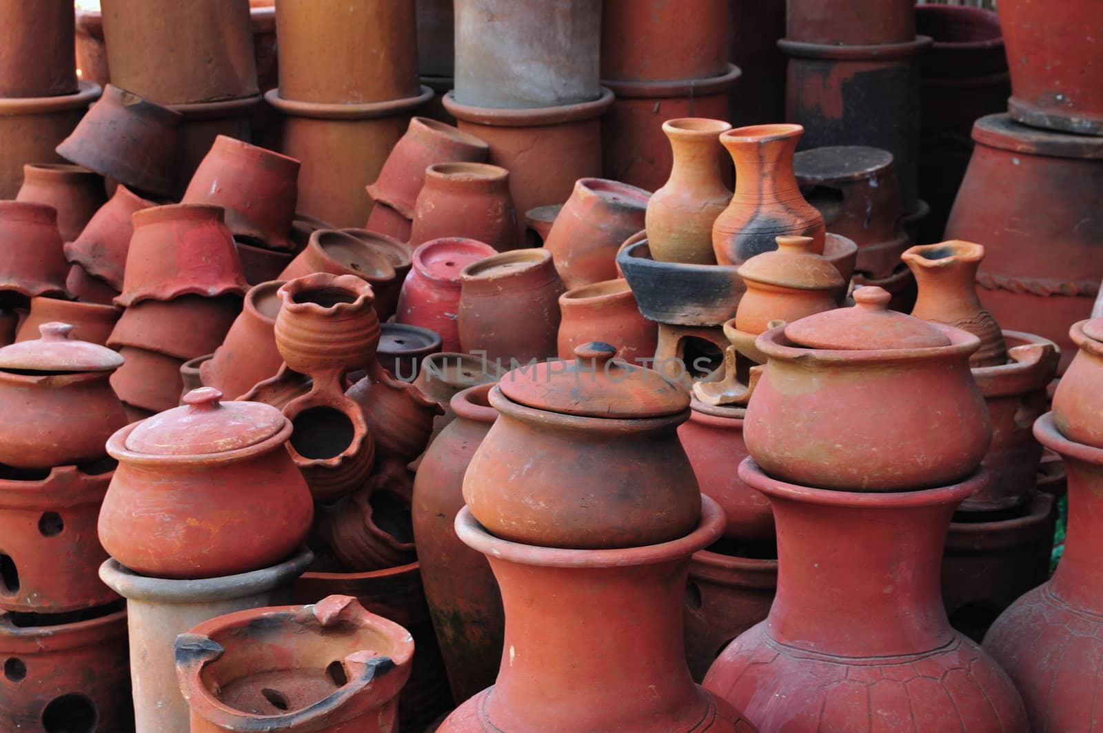 Clay pots and jars by alvinb