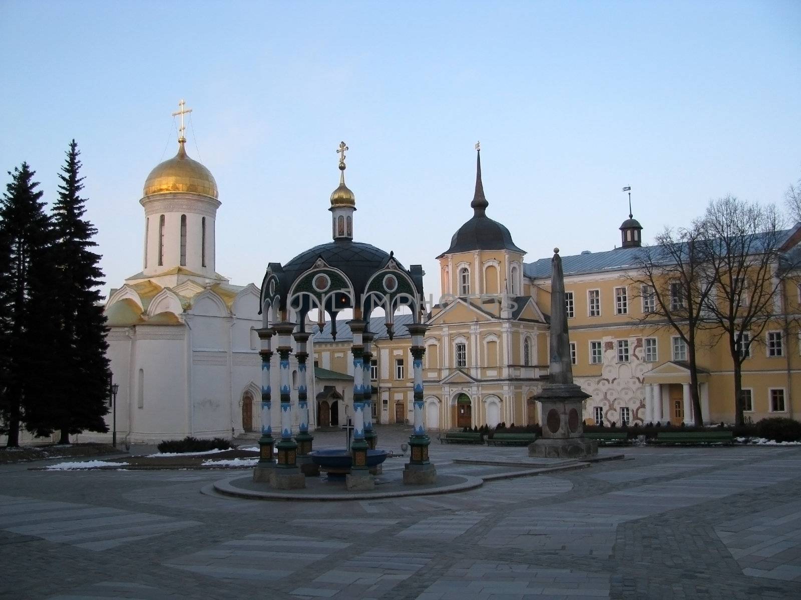 Temple; a chapel, church