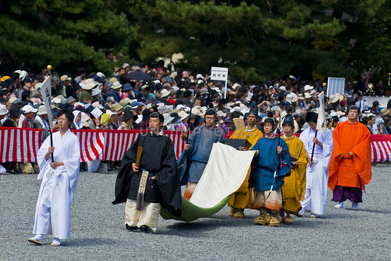 Kyoto, OCT  22: a participants on The Jidai Matsuri ( Festival of the Ages) held on October 22 2009  in Kyoto, Japan . It is one of Kyoto's renowned three great festivals