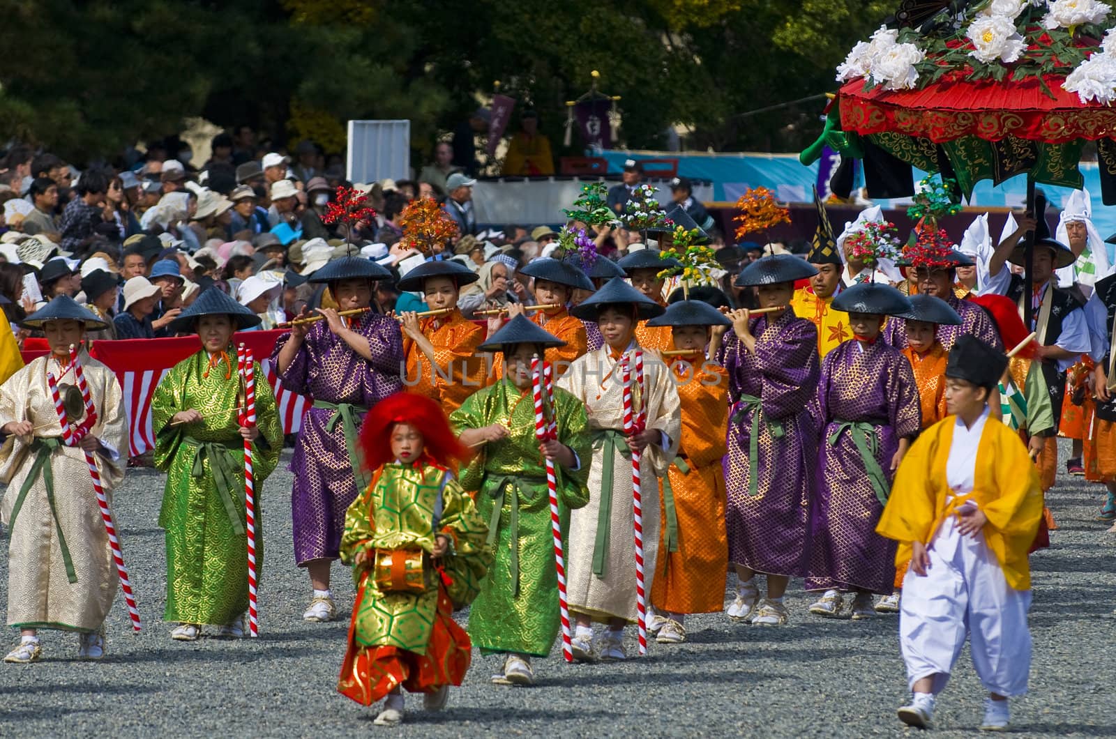 Kyoto, OCT  22: a participants on The Jidai Matsuri ( Festival of the Ages) held on October 22 2009  in Kyoto, Japan . It is one of Kyoto's renowned three great festivals