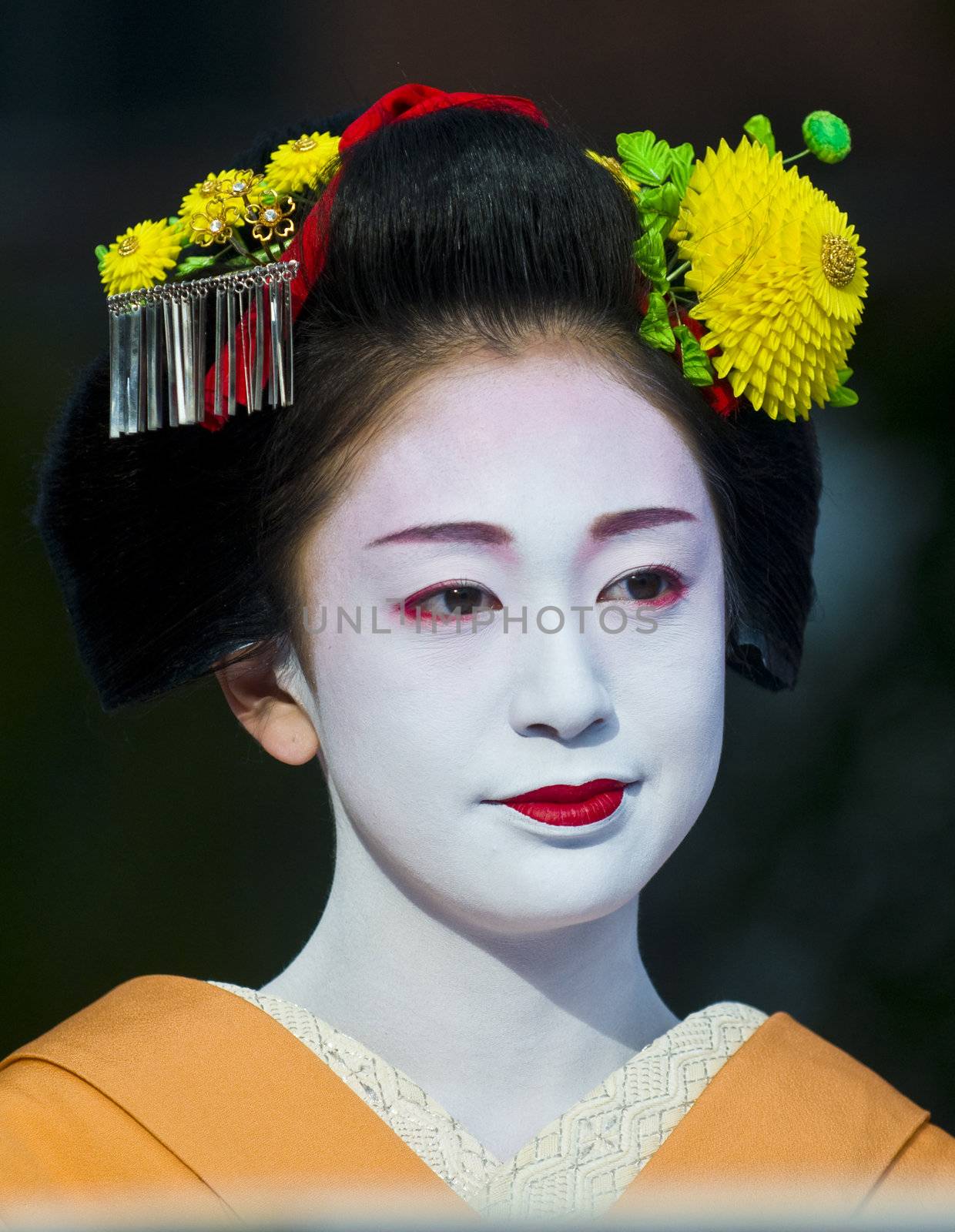 Kyoto, OCT  22: a participant on The Jidai Matsuri ( Festival of the Ages) held on October 22 2009  in Kyoto, Japan . It is one of Kyoto's renowned three great festivals