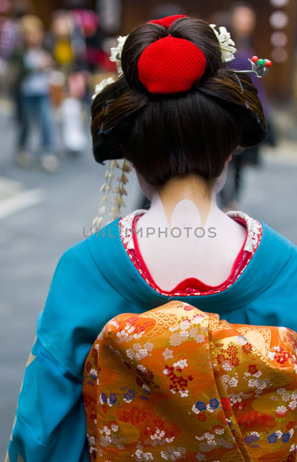 Kyoto, OCT  22: a participant on The Jidai Matsuri ( Festival of the Ages) held on October 22 2009  in Kyoto, Japan . It is one of Kyoto's renowned three great festivals